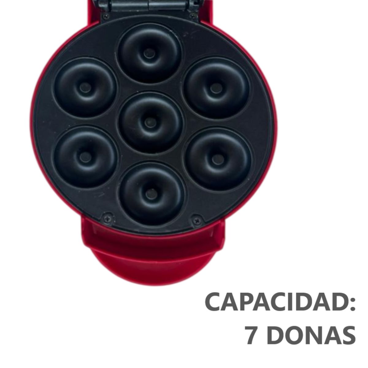 GENERICO - Mini máquina para hacer donuts 7 ranuras