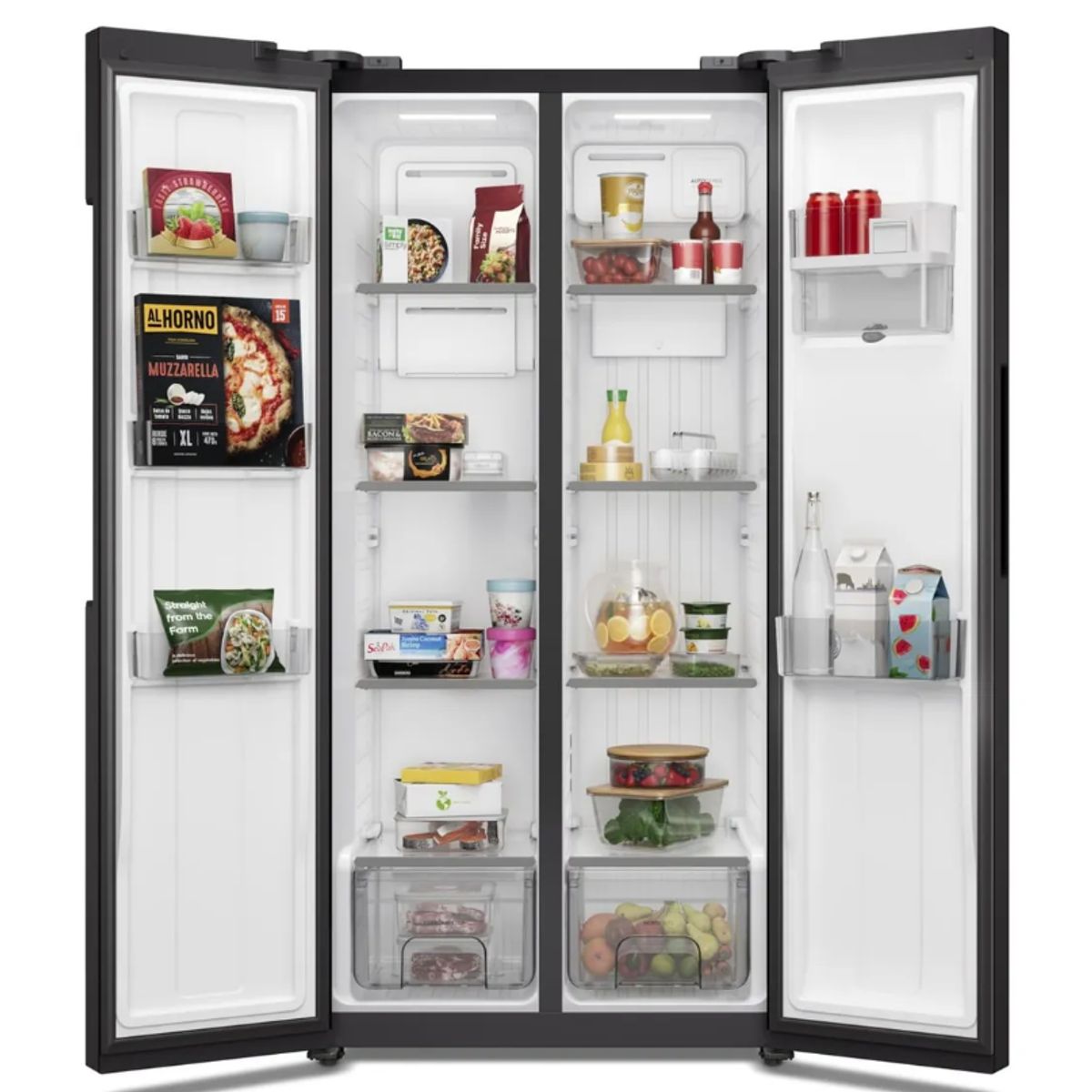 ELECTROLUX - Refrigeradora Electrolux ERS45F2P5EB Side by Side 419 L – Negro