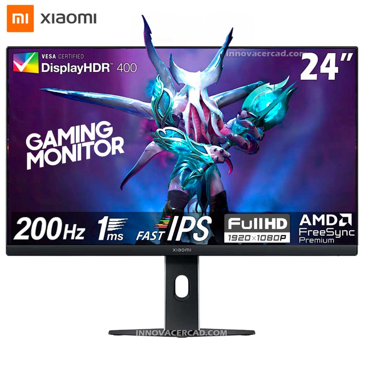 XIAOMI - Monitor Xiaomi Gaming G24i 2026 24" Fast IPS FHD (1920x1080) 200Hz, 1ms (GTG), HDR400