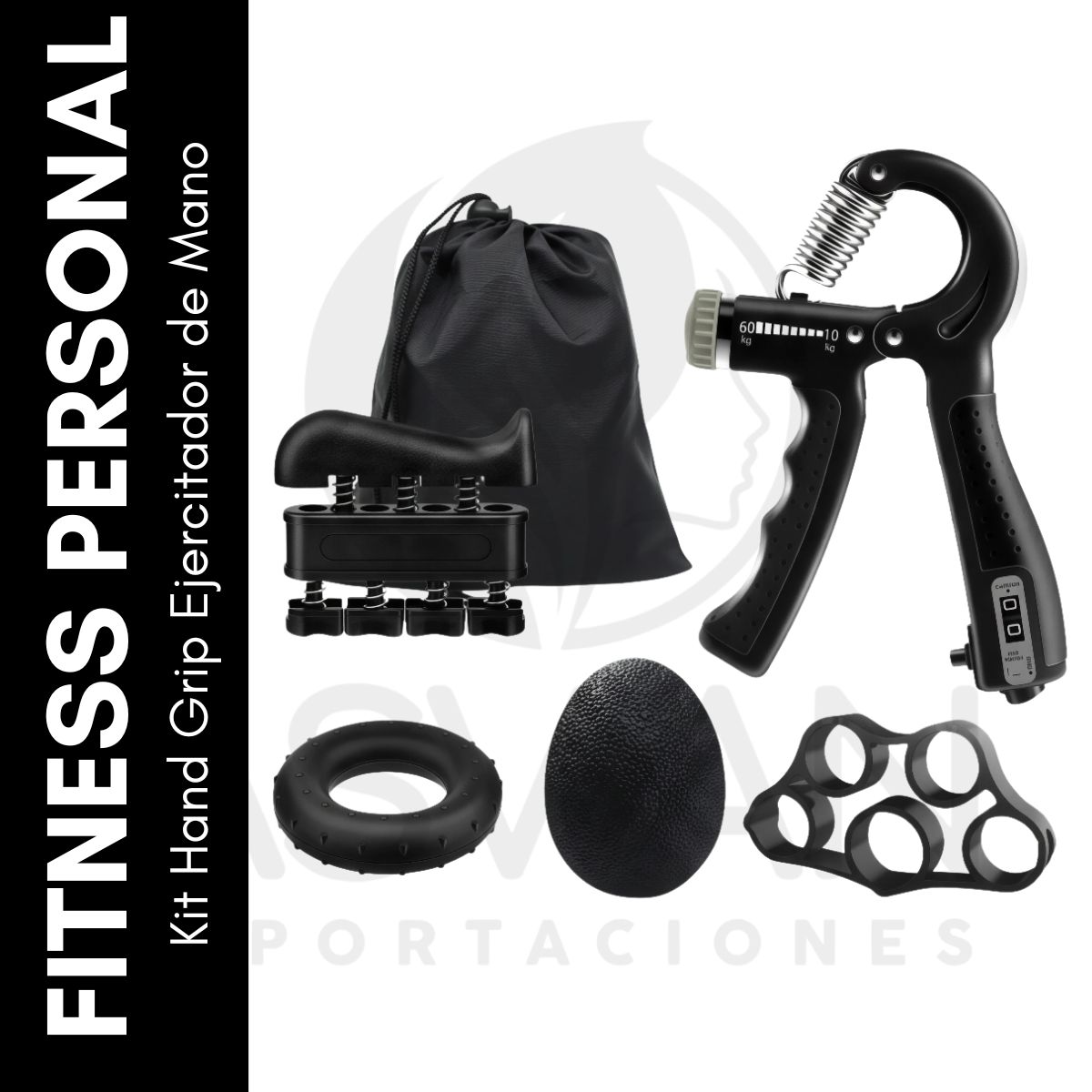 GENERICO - Kit Hand Grip Ejercitador de Mano