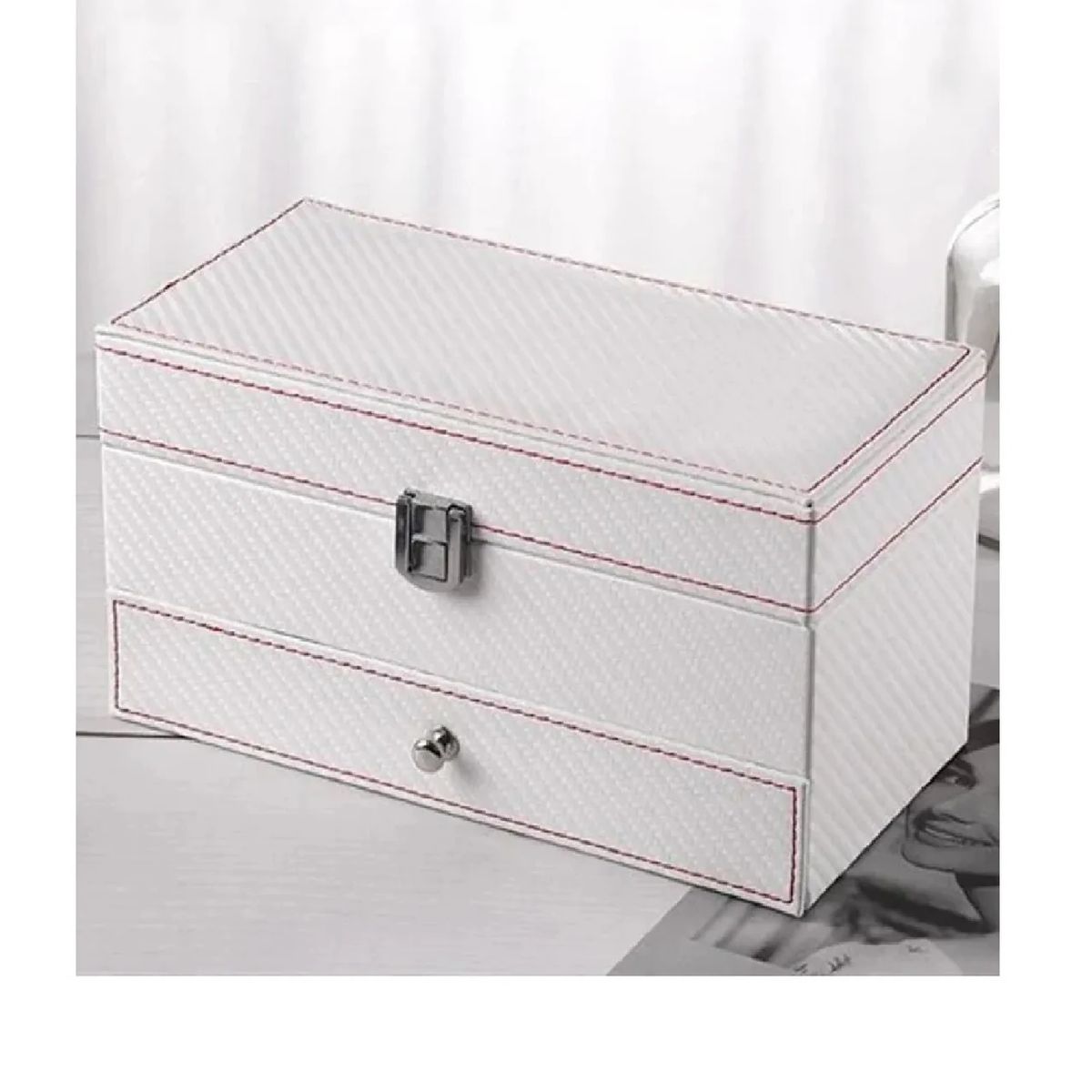 GENERICO - Joyero Organizador Porta Relojes,Pulseras y Anillos De 2 Niveles