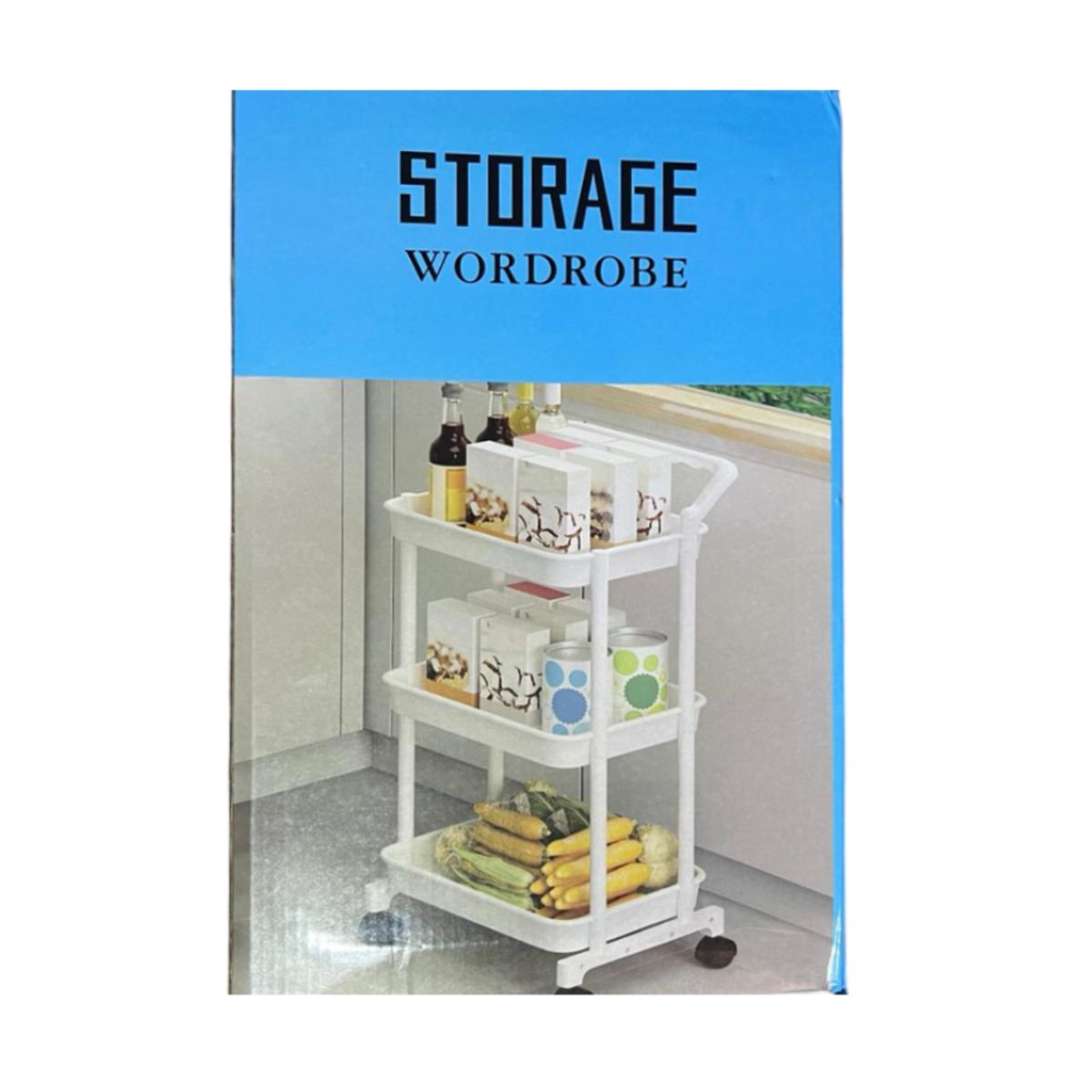 Carrito Organizador Multiuso de 3 Niveles rodante - Blanco, marca GENERICO - Foto 2