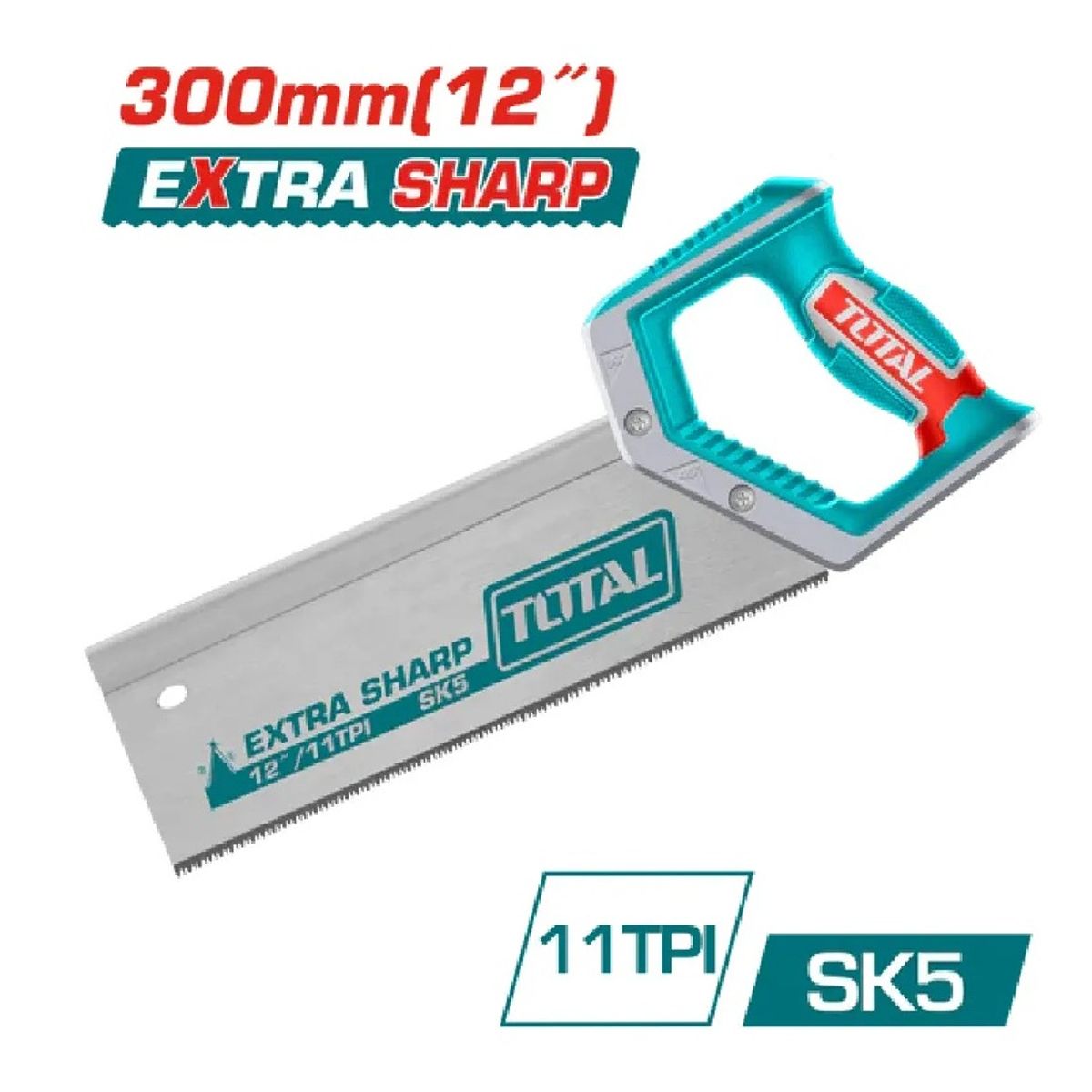 TOTAL - Serrucho Sierra Costilla C/ Inglete 300mm 12 PuLG Thtk591282 Turquesa