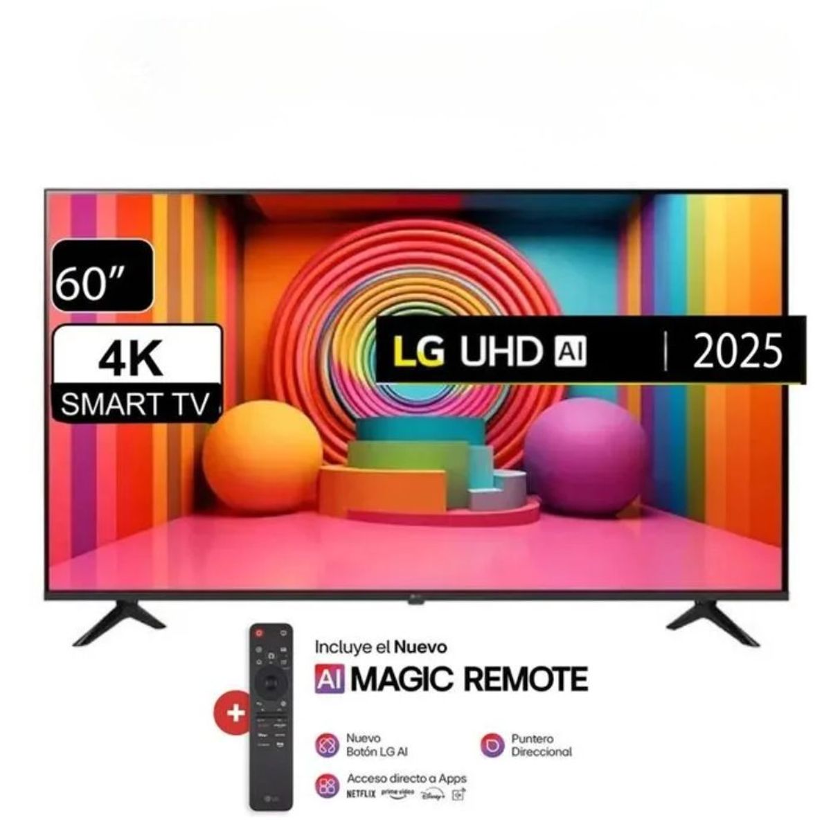 LG - Televisor LG 60 UHD 4K SMART TV ThinQ AI 60UA8050PSA