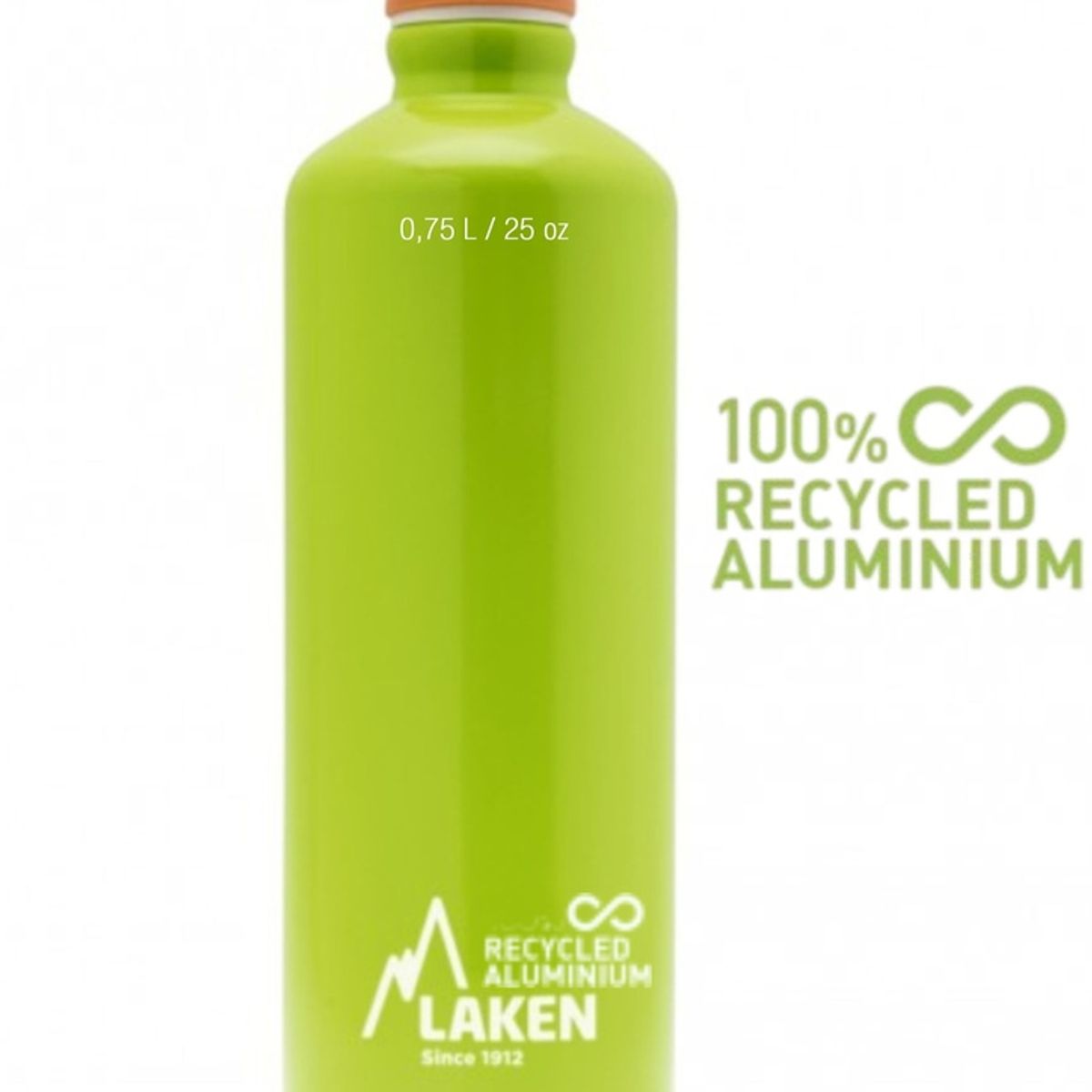 LAKEN - BOTELLA ALUMINIO RECICLADO FUTURA 0.75 LITROS