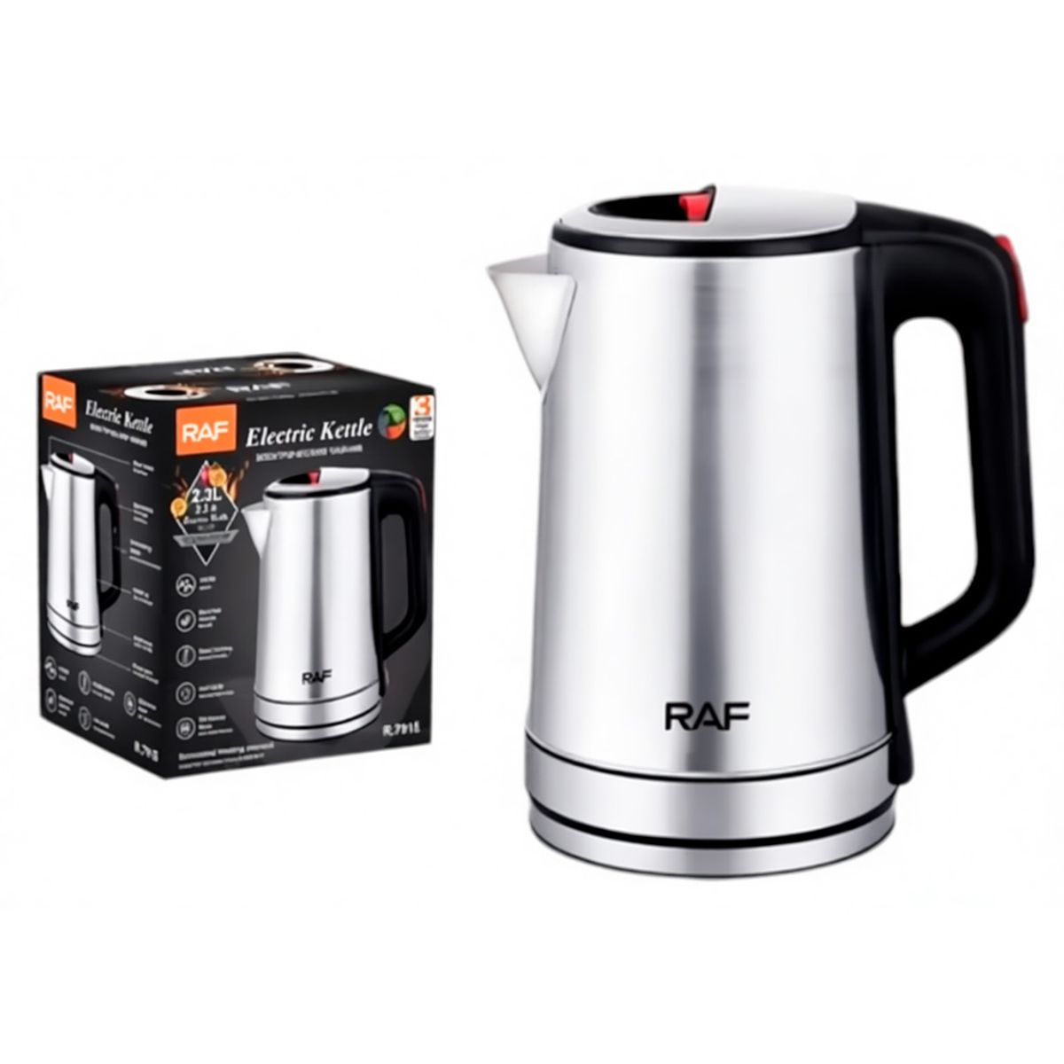 RAFF - Raf R7915 Hervidor Eléctrico Base giratoria 360° 23L 1800w
