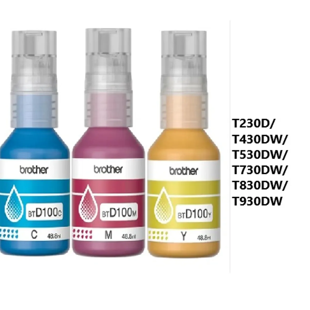 BROTHER - TINTA BROTHER TRI-PACK BTD100CL 3PK COLOR P T430DW T530DW T730DW T830DW T930DW