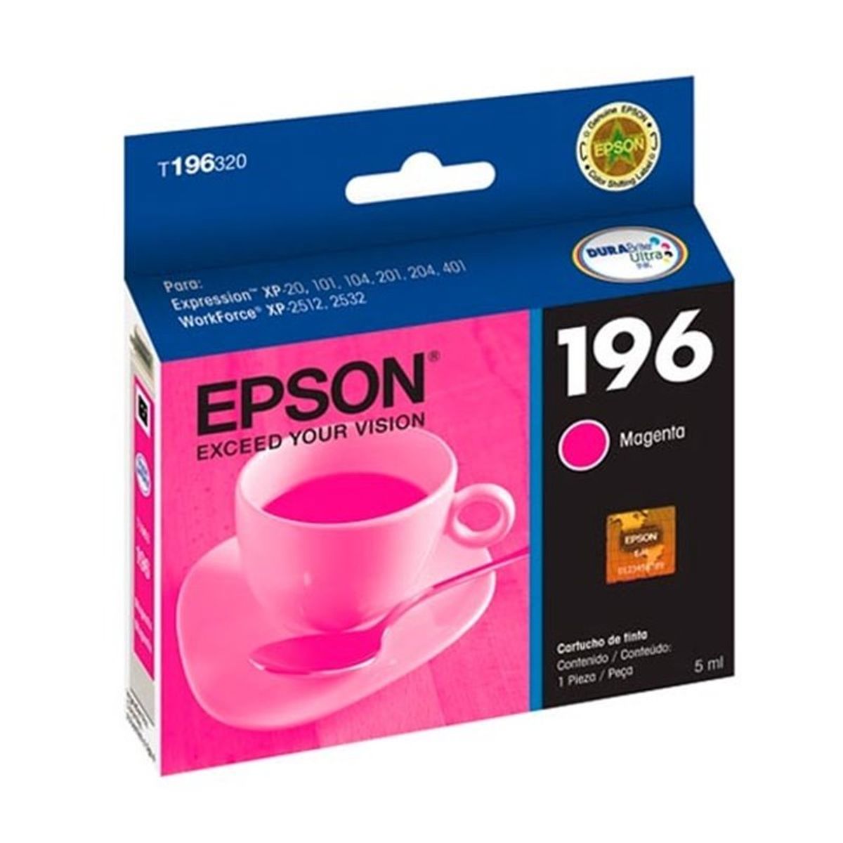 GENERICO - CARTUCHO ORIGINAL EPSON 196 MAGENTA