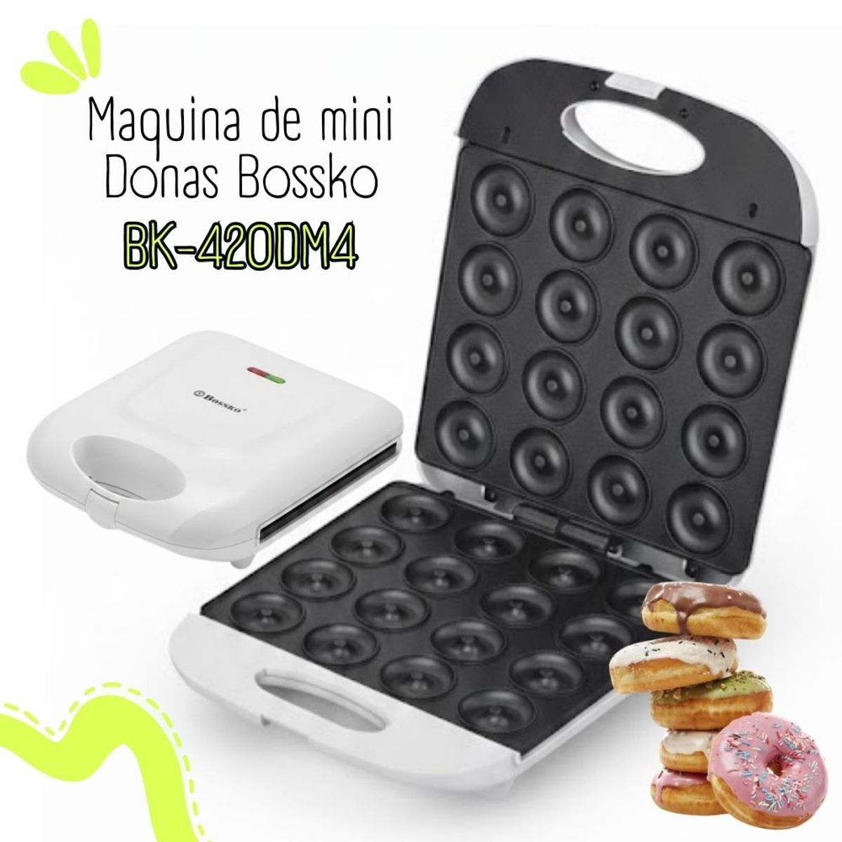 BOSSKO - Maquina para hacer donas BOSSKO de 16 unidades - BK-420DM4
