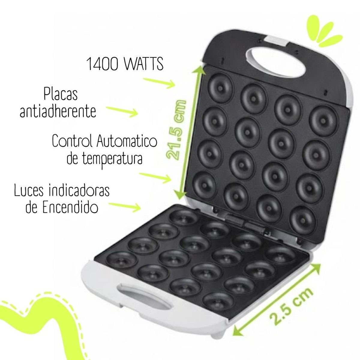BOSSKO - Maquina para hacer donas BOSSKO de 16 unidades - BK-420DM4