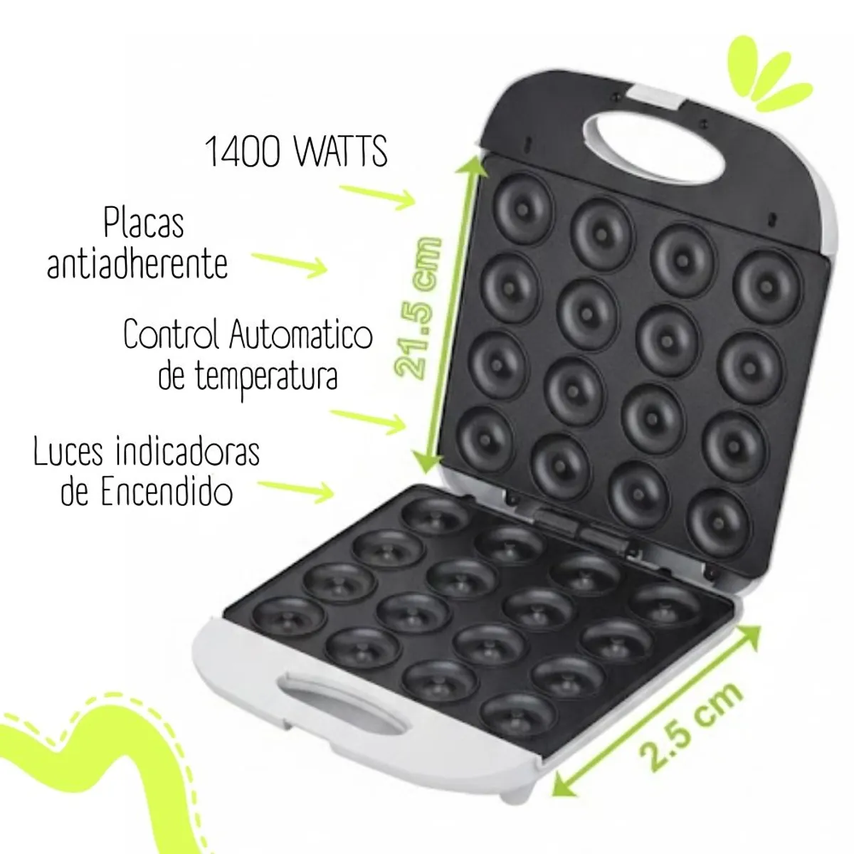 BOSSKO - Maquina para hacer donas BOSSKO de 16 unidades - BK-420DM4