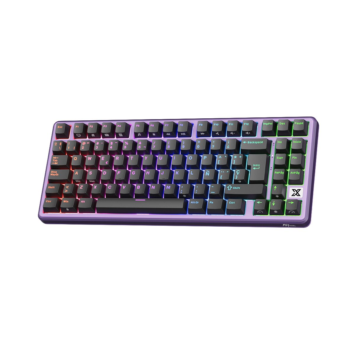 ROYAL KLUDGE - Teclado Royal Kludge RK X87 Cableado BLACKBERRY MOUSSE - CREAMY SWITCH