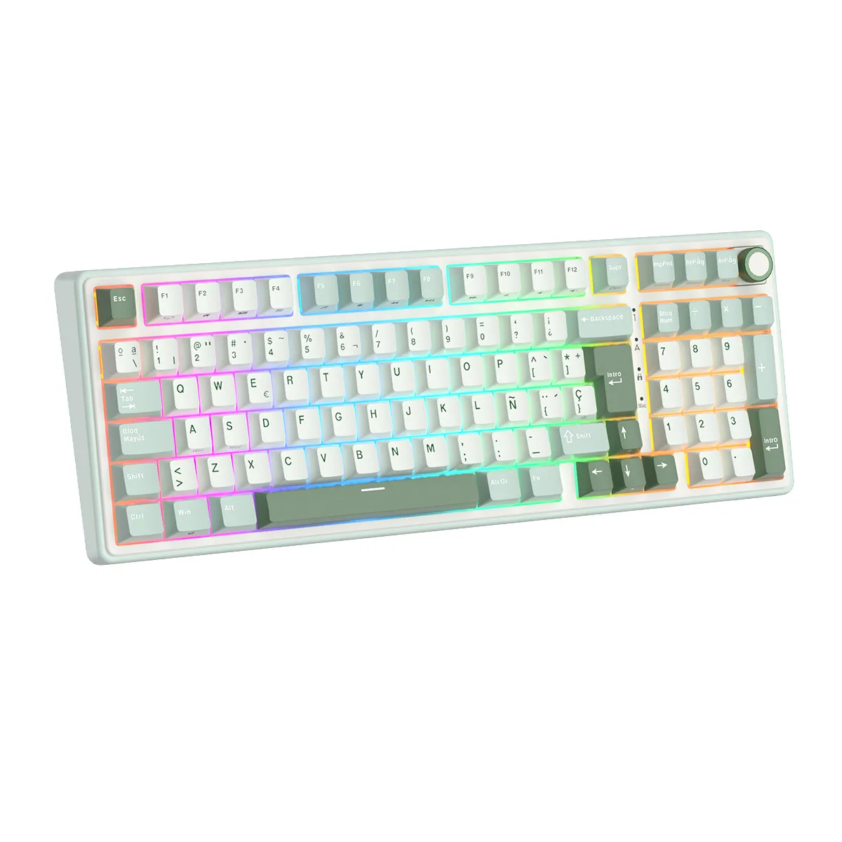 Teclado Royal Kludge RK-R98PRO Cableado SKYCYAN - CREAMY SWITCH ROYAL ...