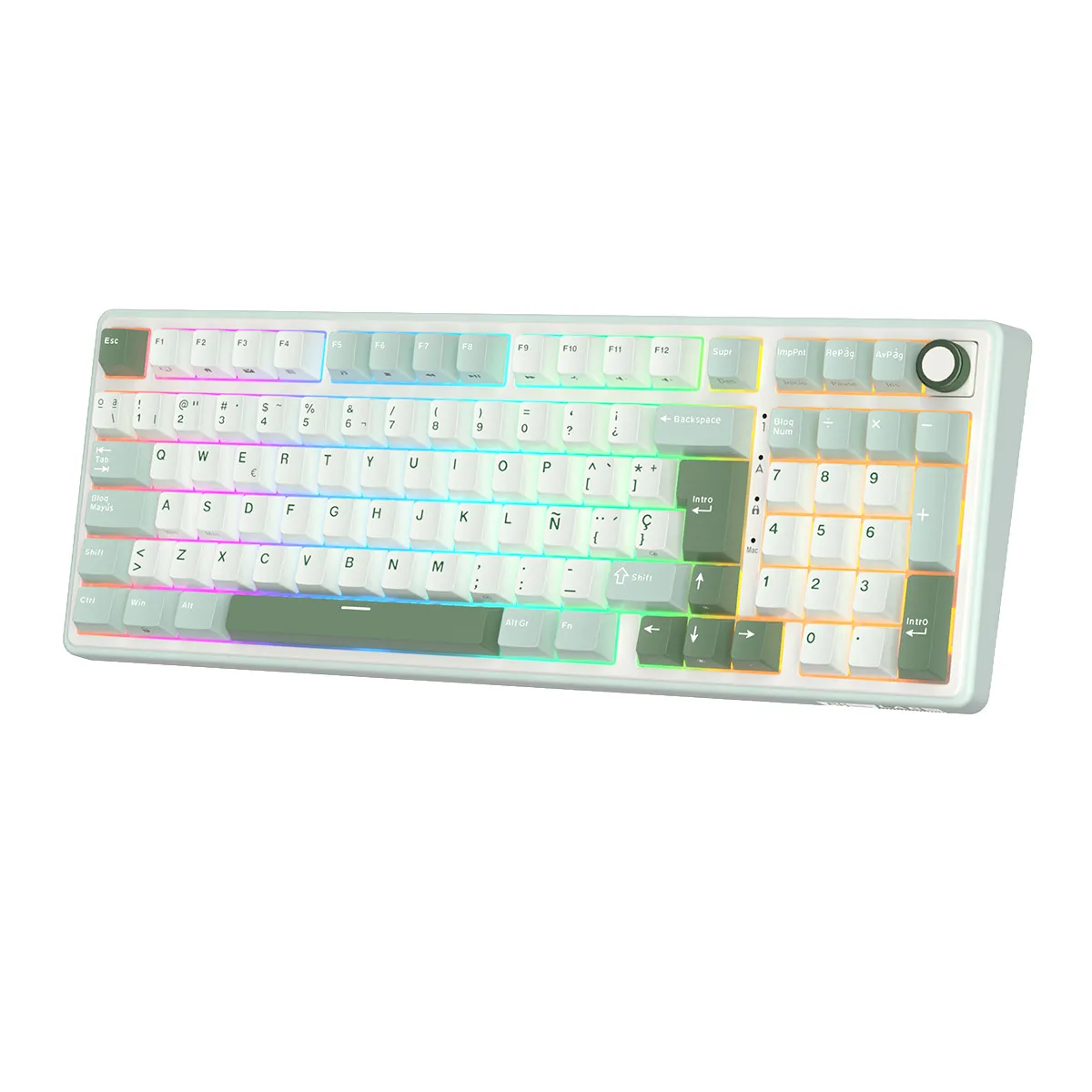 Teclado Royal Kludge RK-R98PRO Cableado SKYCYAN - CREAMY SWITCH ROYAL ...