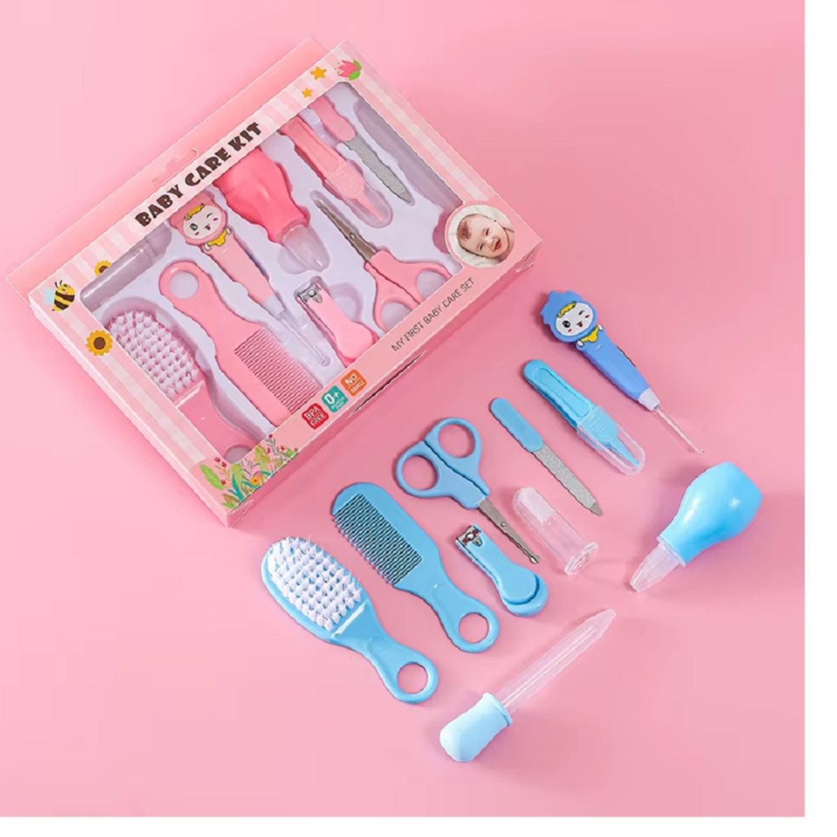 GENERICO - Set Baby  De Higiene para Bebes Cortauñas 10 Piezas