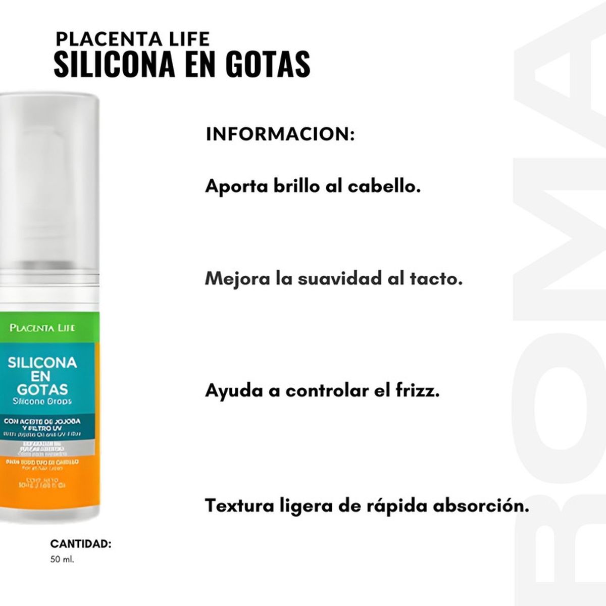 PLACENTA LIFE - PACK 3 SILICONA EN GOTAS  50ML PLACENTA LIFE