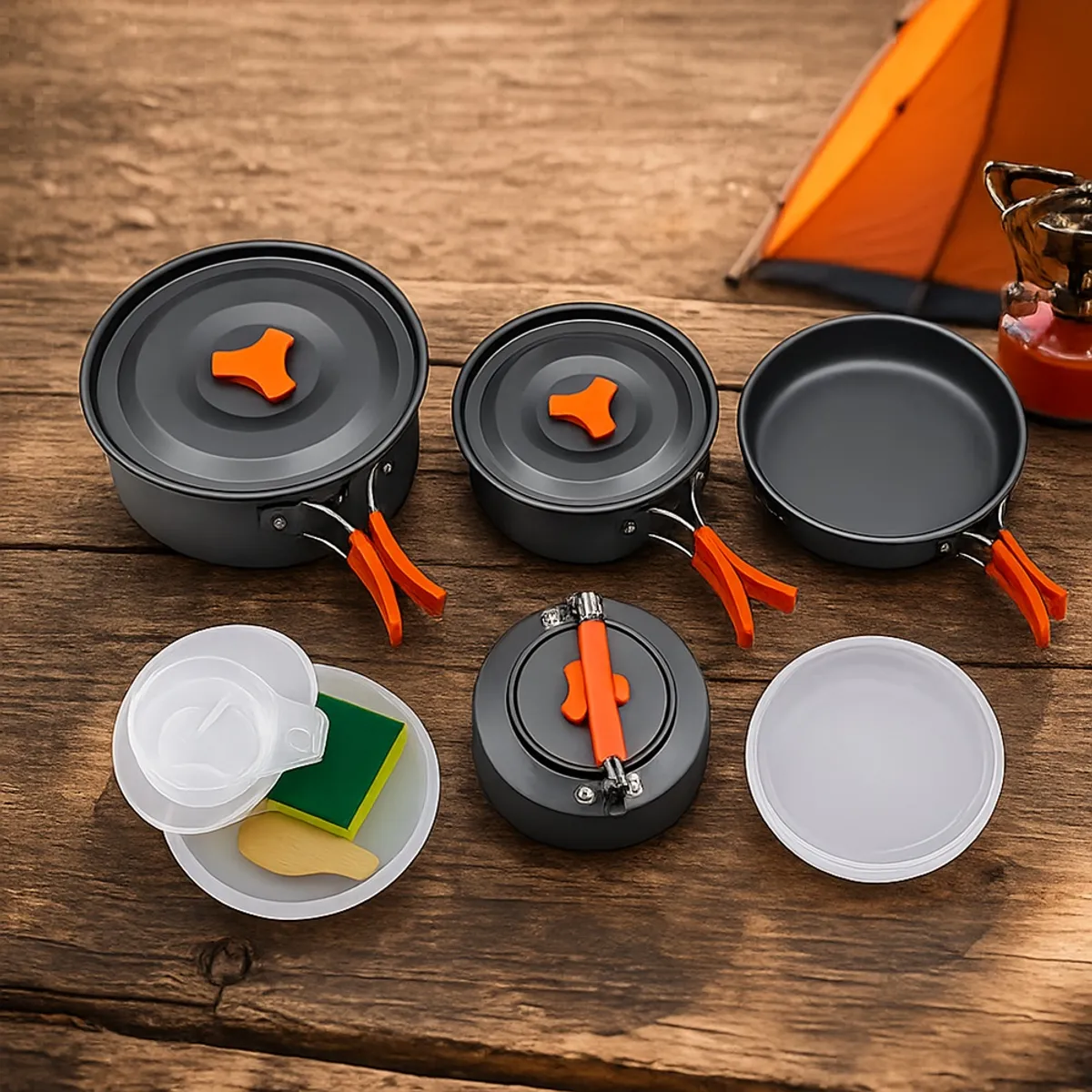 Set de Ollas Camping, marca GENERICO - Foto 2
