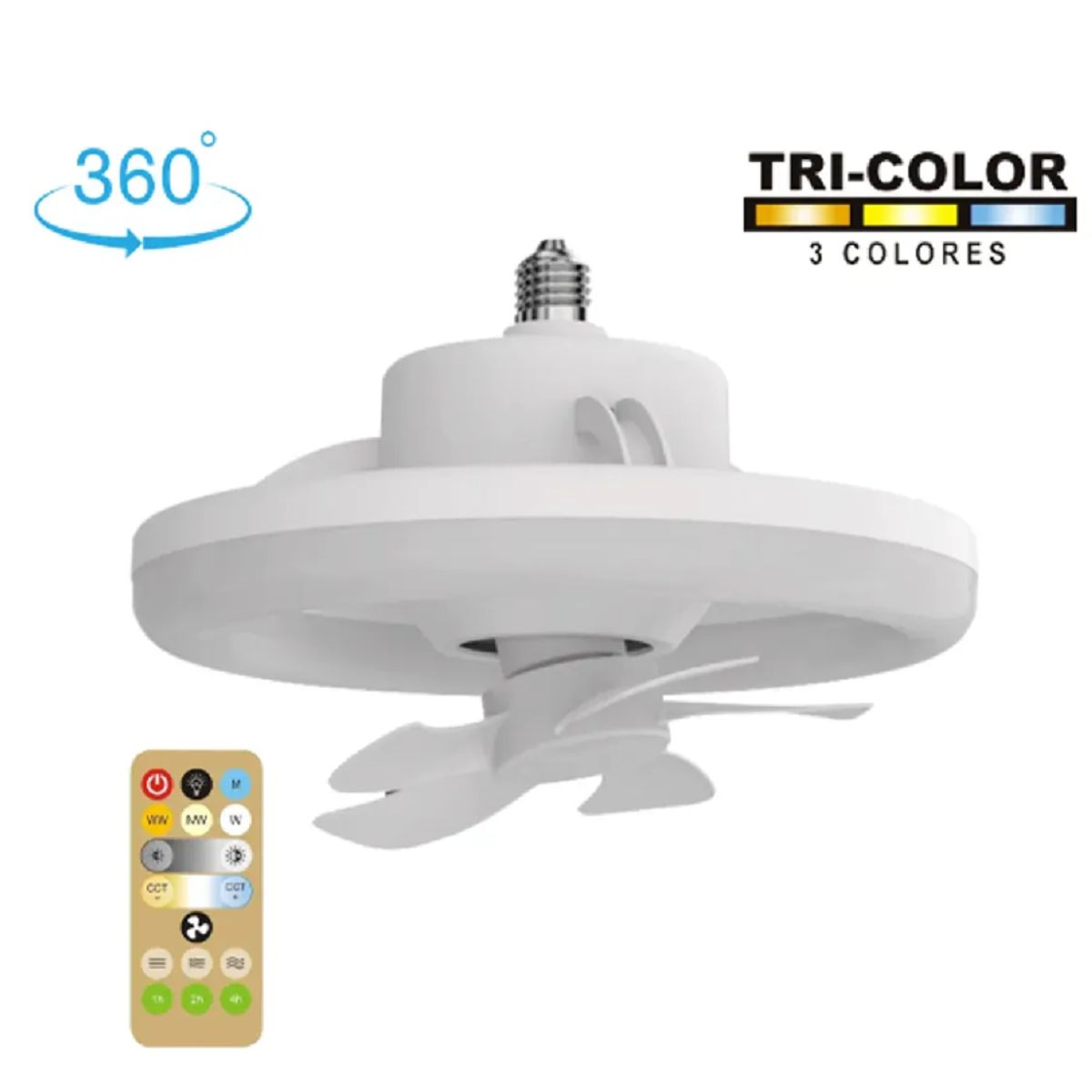 OPALUX - Ventilador Multifuncional con Luz LED 48W OPALUX OP-LF48W-CCT