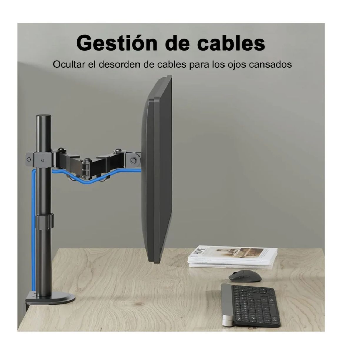 GENERICO - Rack Brazo Soporte Metal Monitor 15-33 Brazo Ajustable Vesa