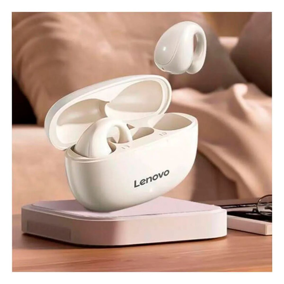LENOVO - Audífonos Inalámbricos Tipo Clip Lenovo TC3403 Blanco