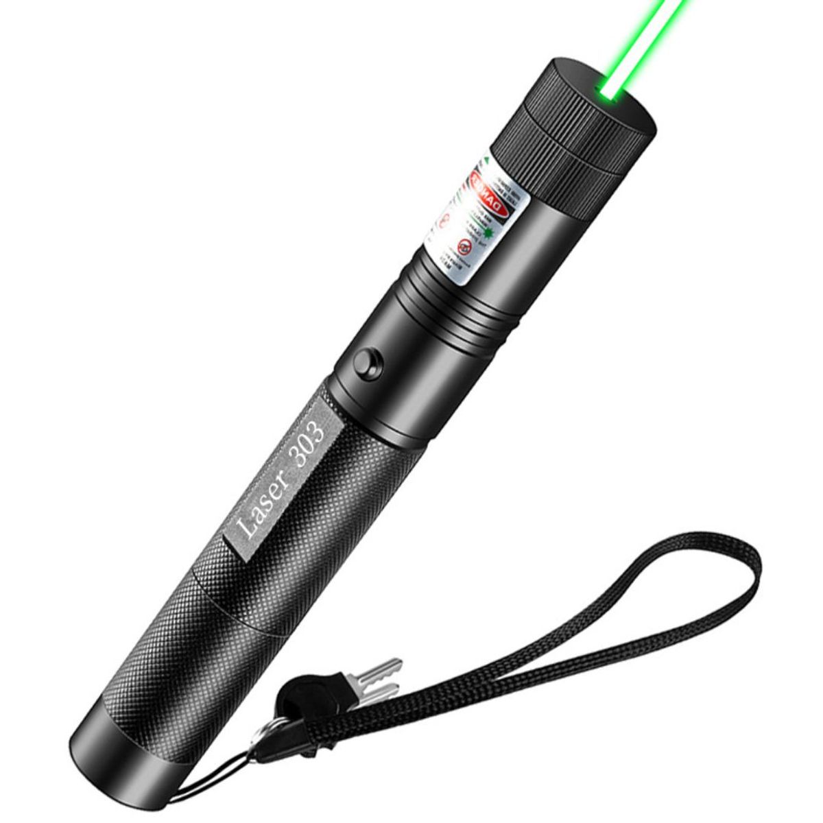 CAFINI - Puntero Láser Verde Profesional 3000 m con Llave de Seguridad y Batería Recargable