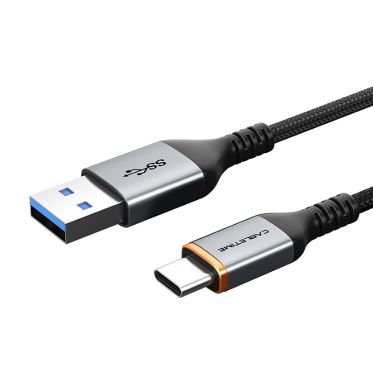 VENTION - Cable 2m USB-A 3.0 USB-C Carga Rapida PREMIUM Nylon Android PC
