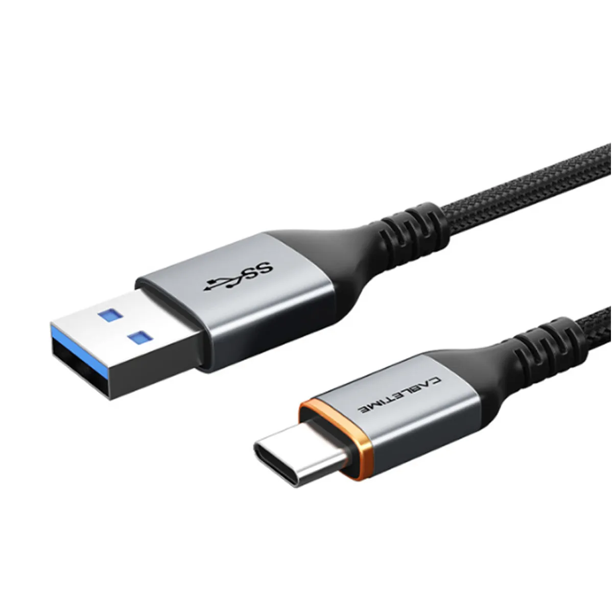 VENTION - Cable 2m USB-A 3.0 USB-C Carga Rapida PREMIUM Nylon Android PC
