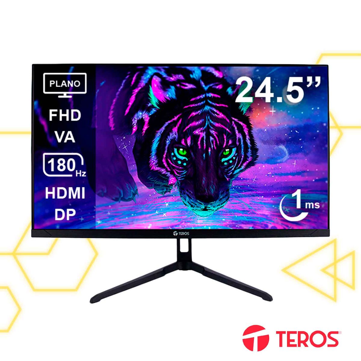 TEROS - Monitor Gaming Plano TE-2475G 245” FHD 180Hz 1ms VA