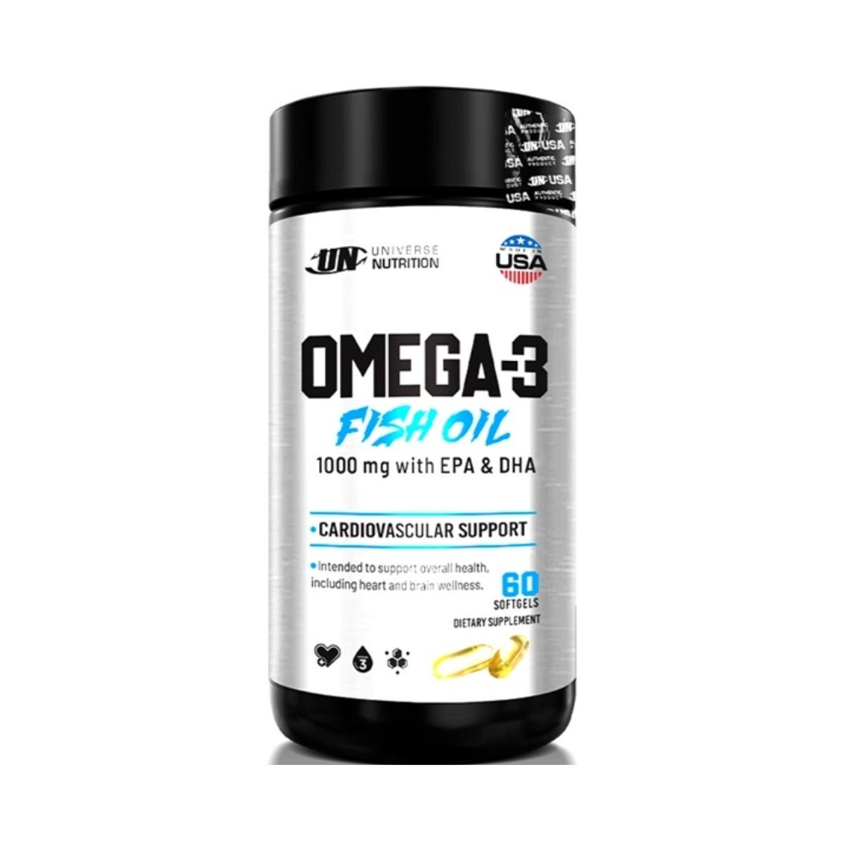 UNIVERSE NUTRITION - Fish Oil Omega-3 Fish Oil 60 Softgels Universe Nutrition