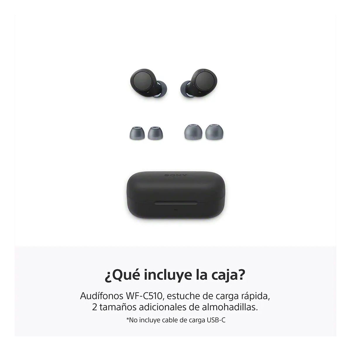 SONY - Audífonos Bluetooth WF-C510 Negro