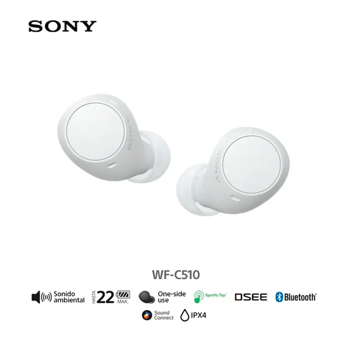 SONY - Audífonos inalambricos SONY WF-C510 Blanco