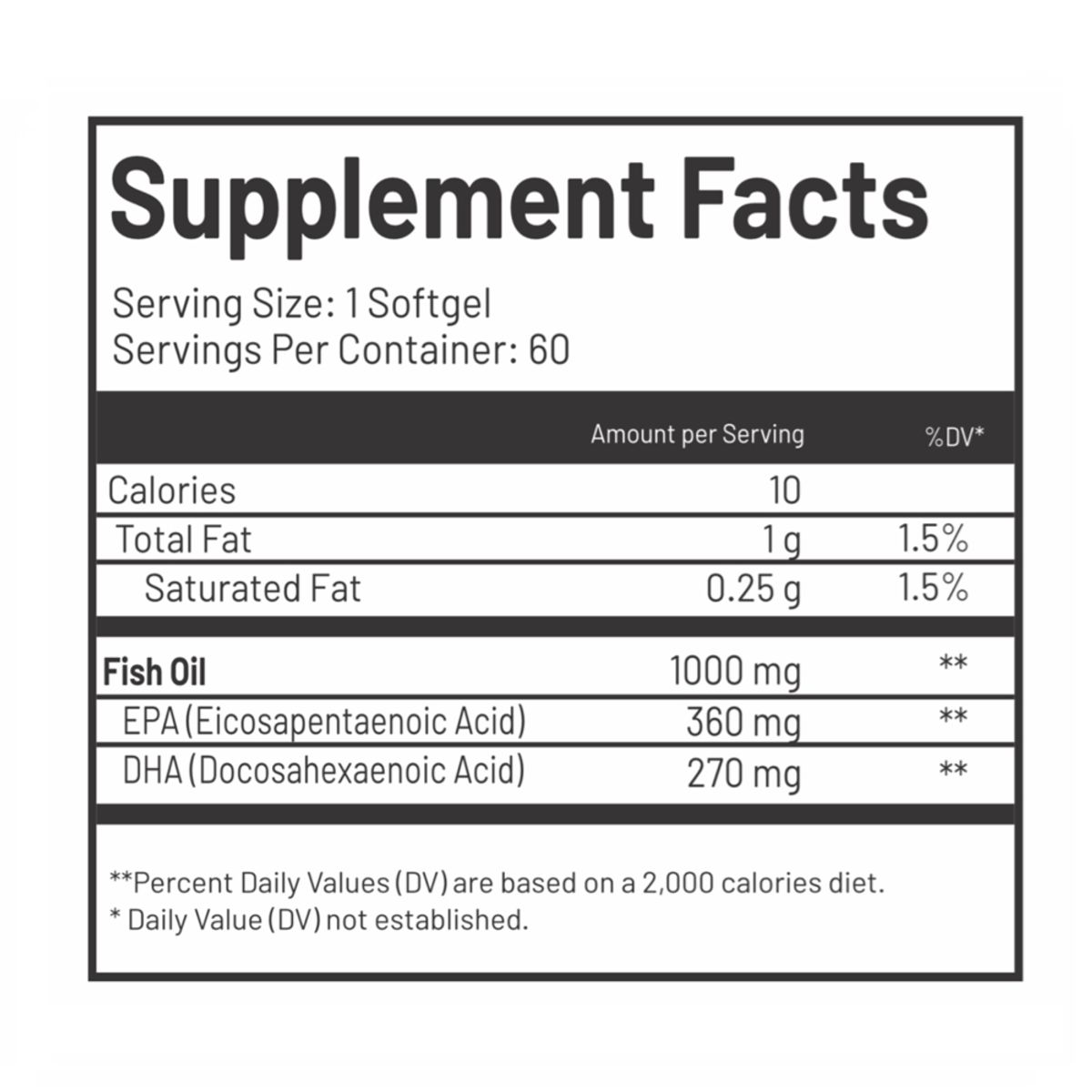 UNIVERSE NUTRITION - Fish Oil Omega-3 Fish Oil 60 Softgels Universe Nutrition