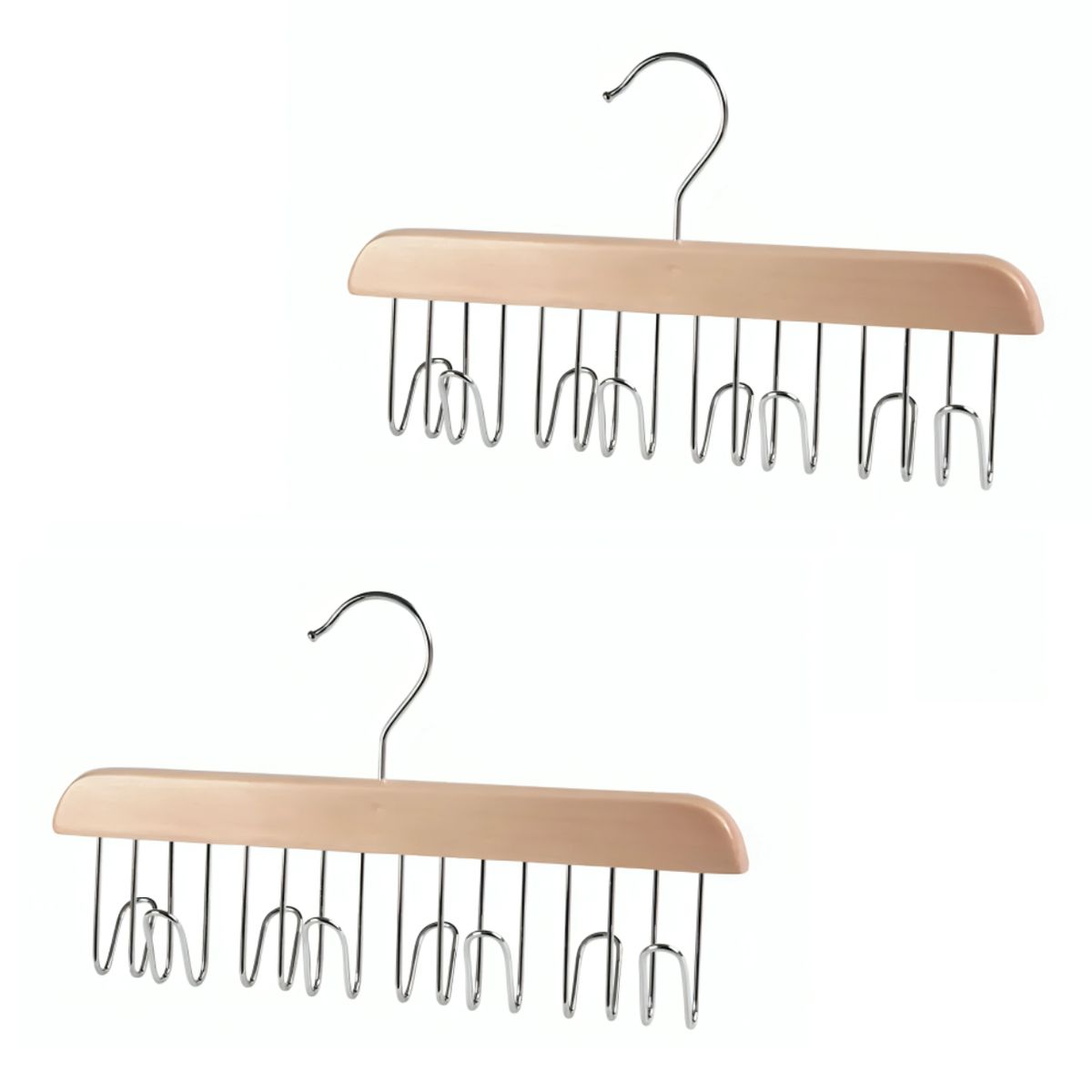 GENERICO - Set x2 ganchos para ropa perchas colgadores organizadores