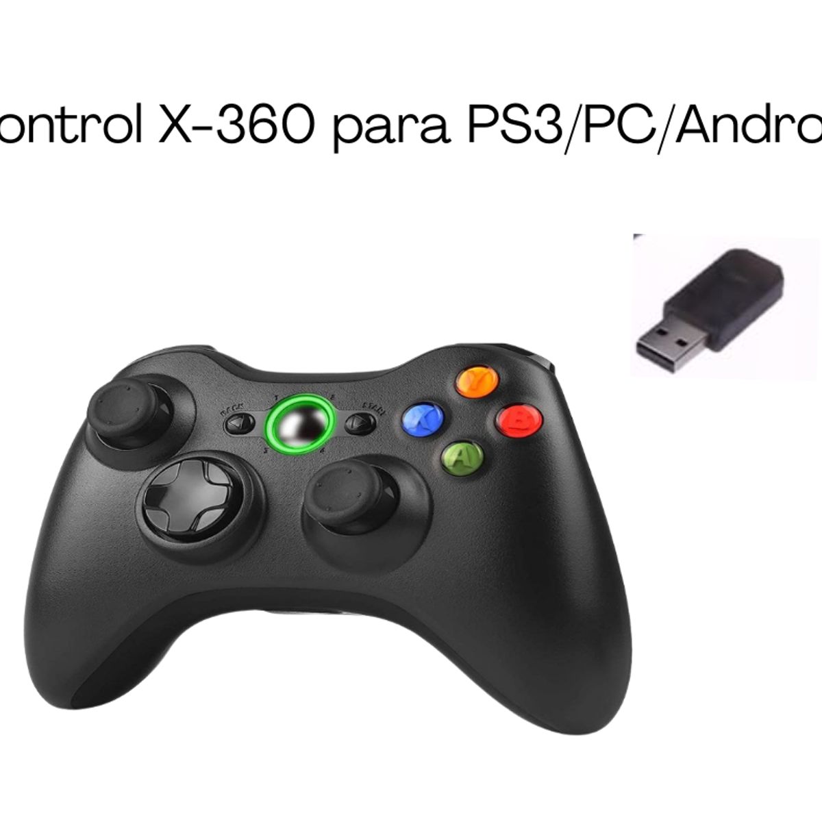 GENERICO - Mando Joystick Inalambrica Compatible Xbox 360 PS3 PC Android