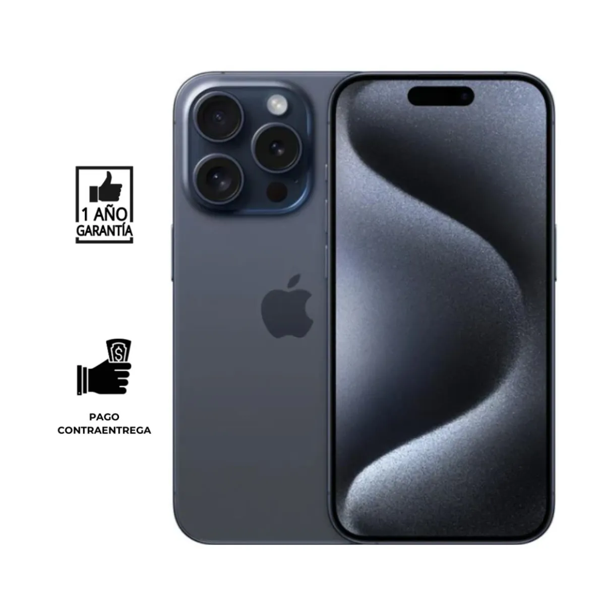 APPLE - iPhone 15 Pro Reacondicionado (ESIM) 128gb I Grado B I color: Azul