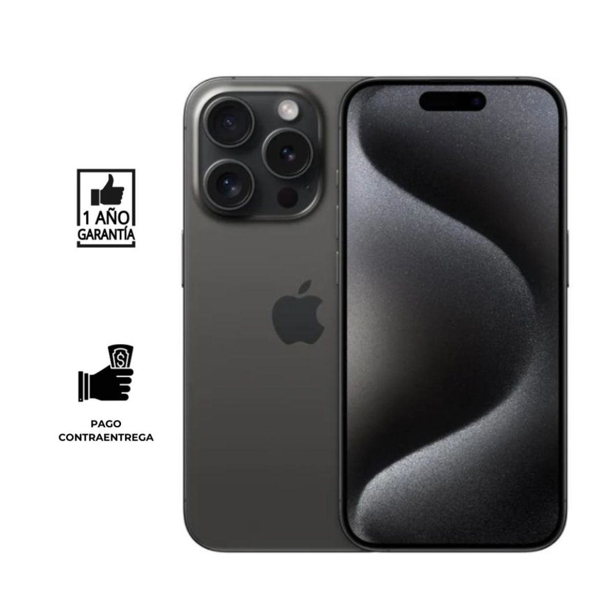 APPLE - iPhone 15 Pro Reacondicionado (ESIM) 128gb I Grado B I color: Negro