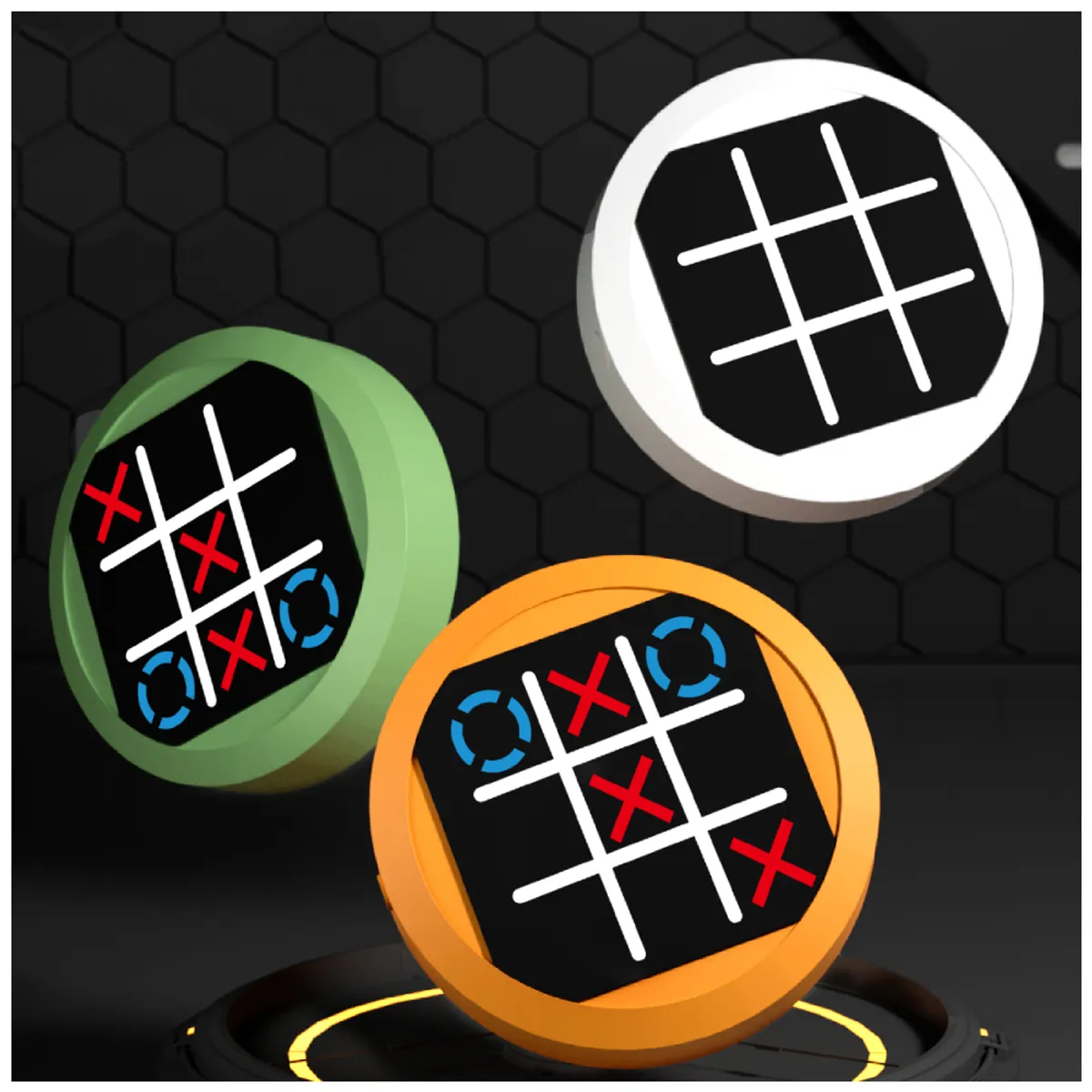 GENERICO - Juego Tres en Raya Electrónico Michi Portátil