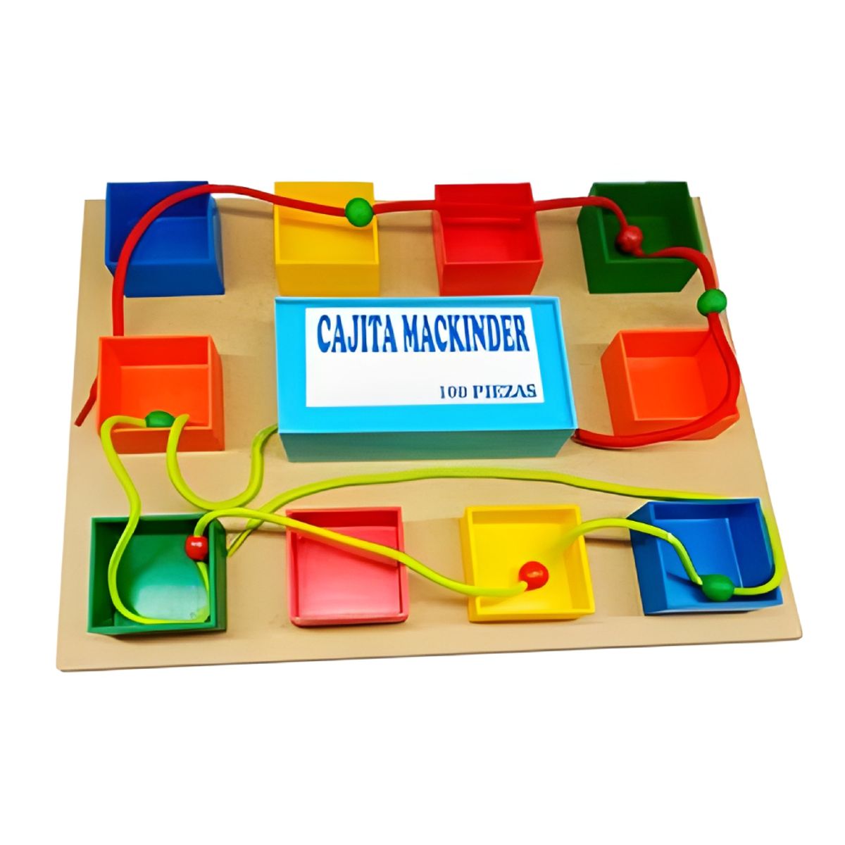 Cajita Mackinder 100 Piezas Juego Didáctico Matemático, marca GENERICO - Foto 2