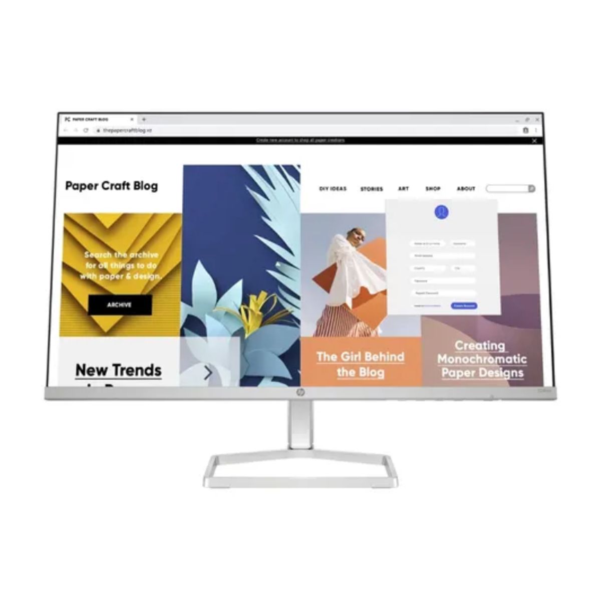 HP - Monitor Serie 5 HP 524sw de 23.8" FHD Blanco