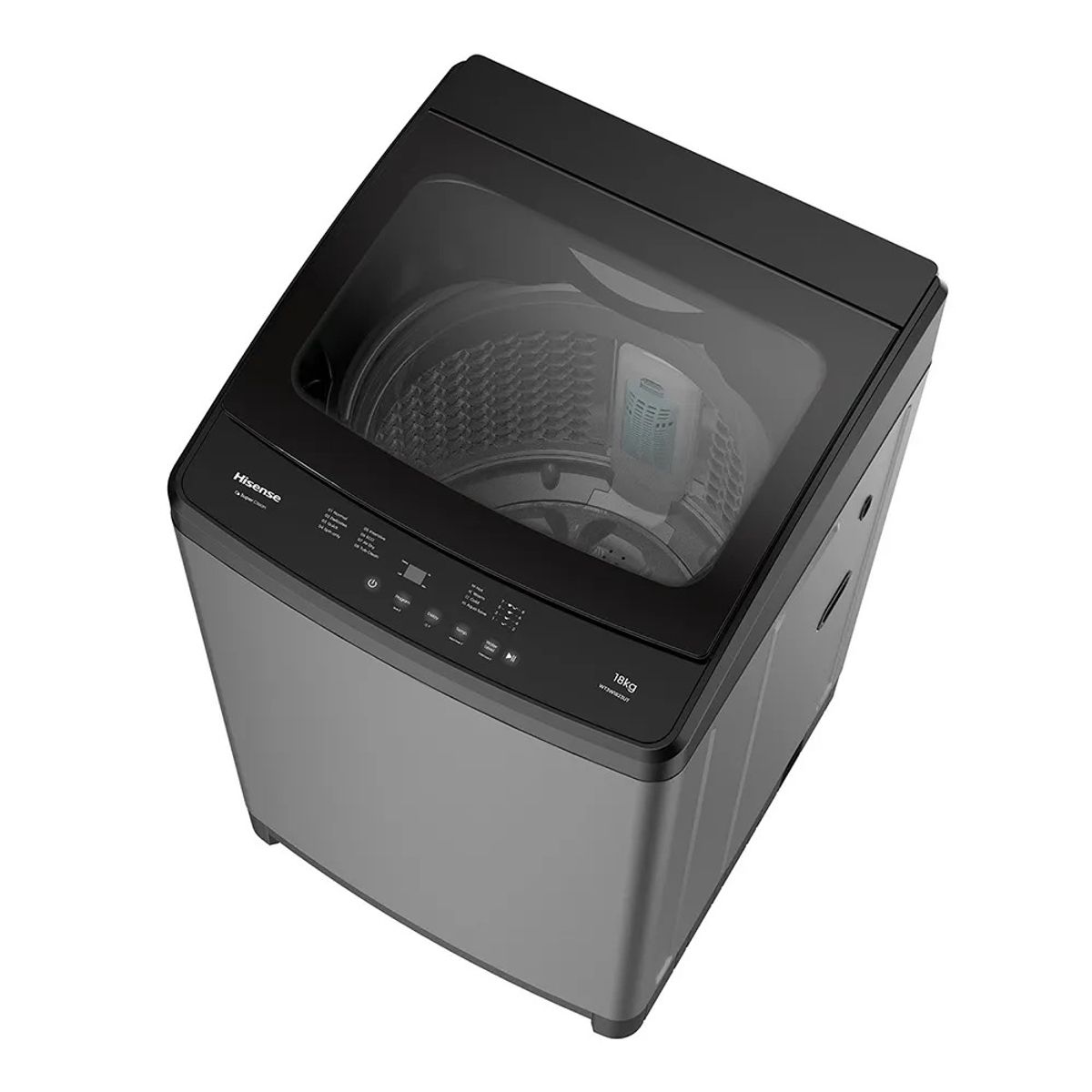 HISENSE - LAVADORA 18KG HISENSE COLOR GRIS MOD  WT3W1823UT