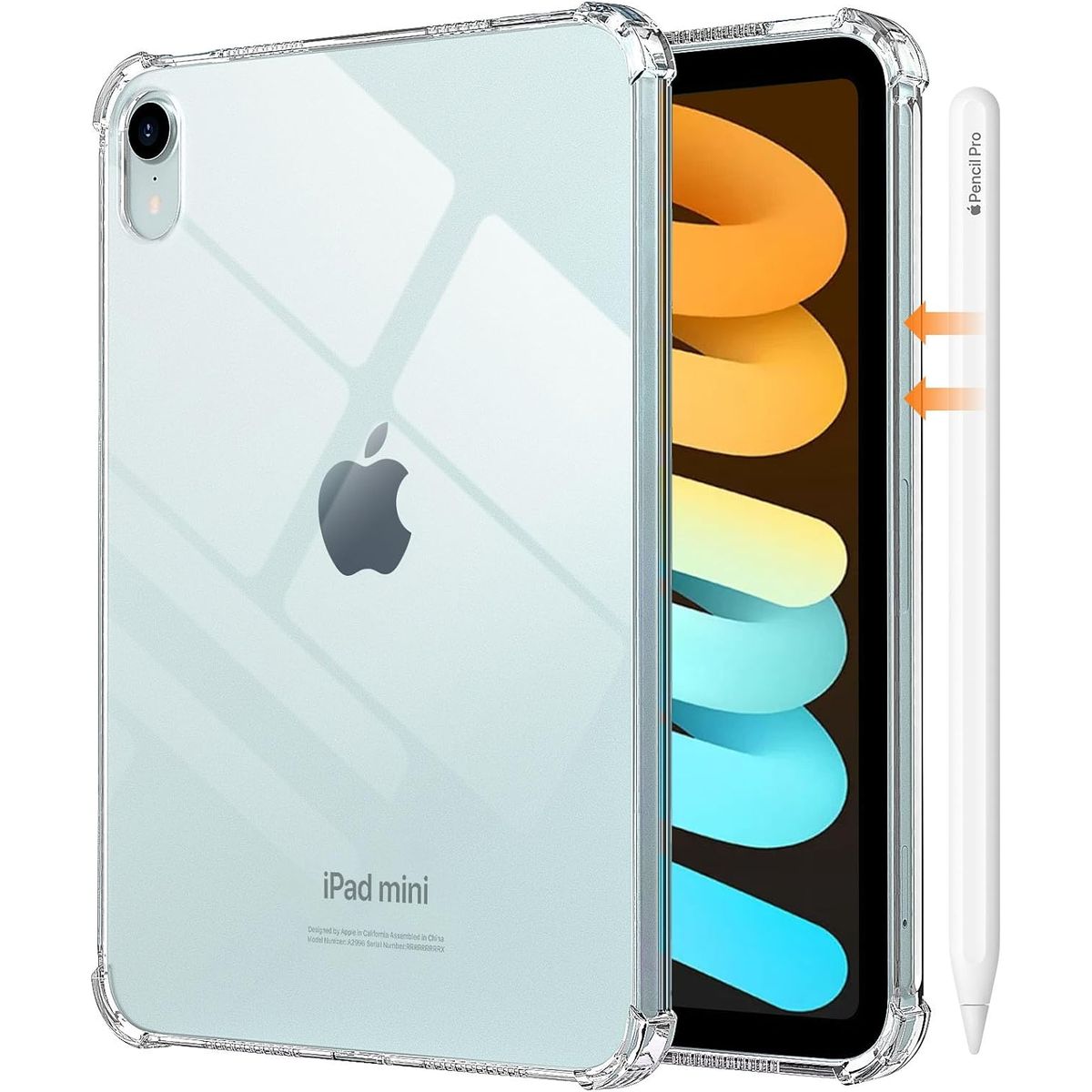 GENERICO - Case Protector Transparente para iPad mini A17 Pro / mini 7 / mini 6