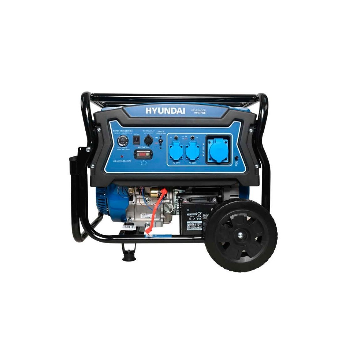 HYUNDAI - Generador Gasolinero Hyundai 62 KW 6200W HYG7750E