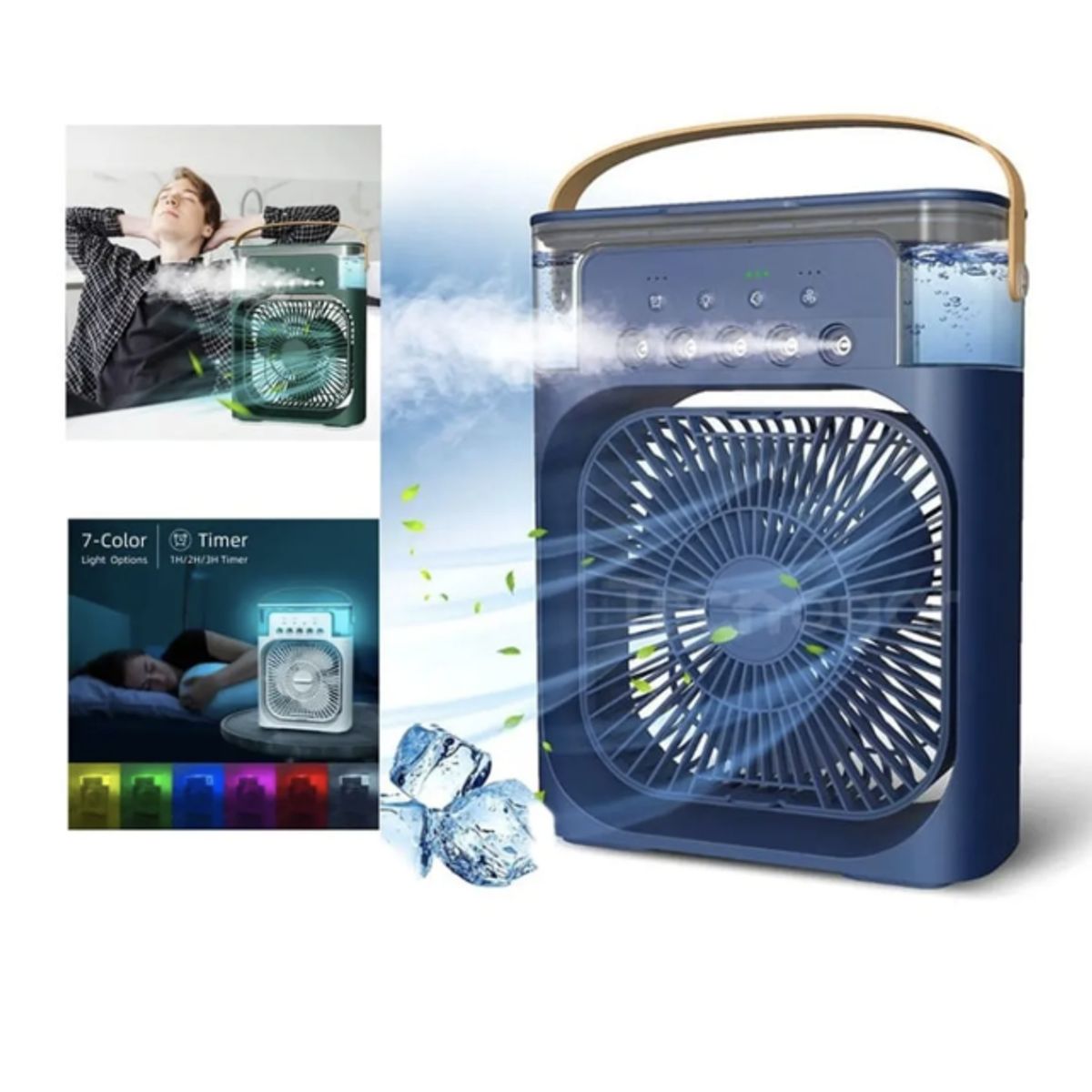 OEM - Mini Aire Acondicionado 3 en 1 Ventilador + Humidificador UNISEX