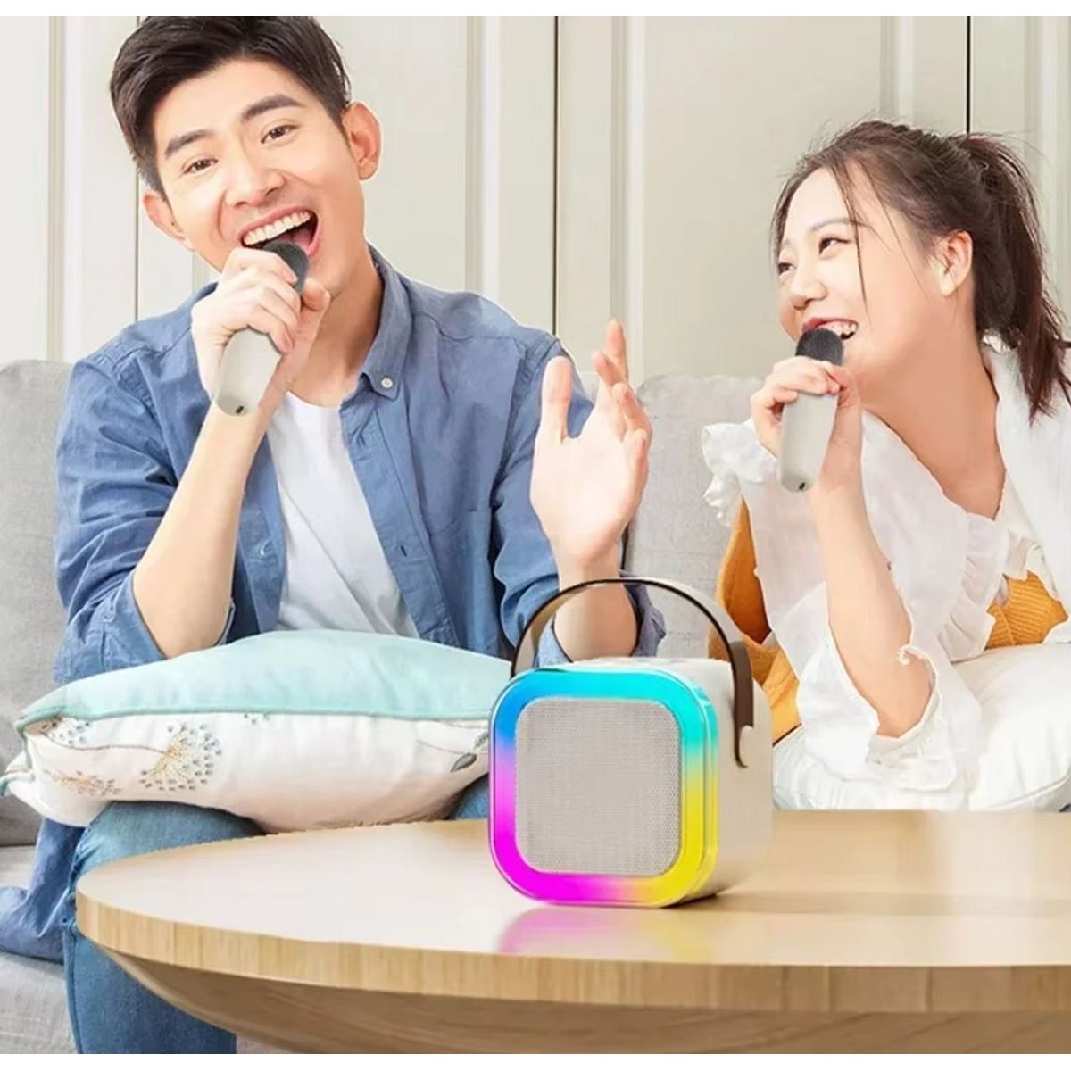 GENERICO - Mini Parlante con Micrófono Altavoz Bluetooth Inalámbrico