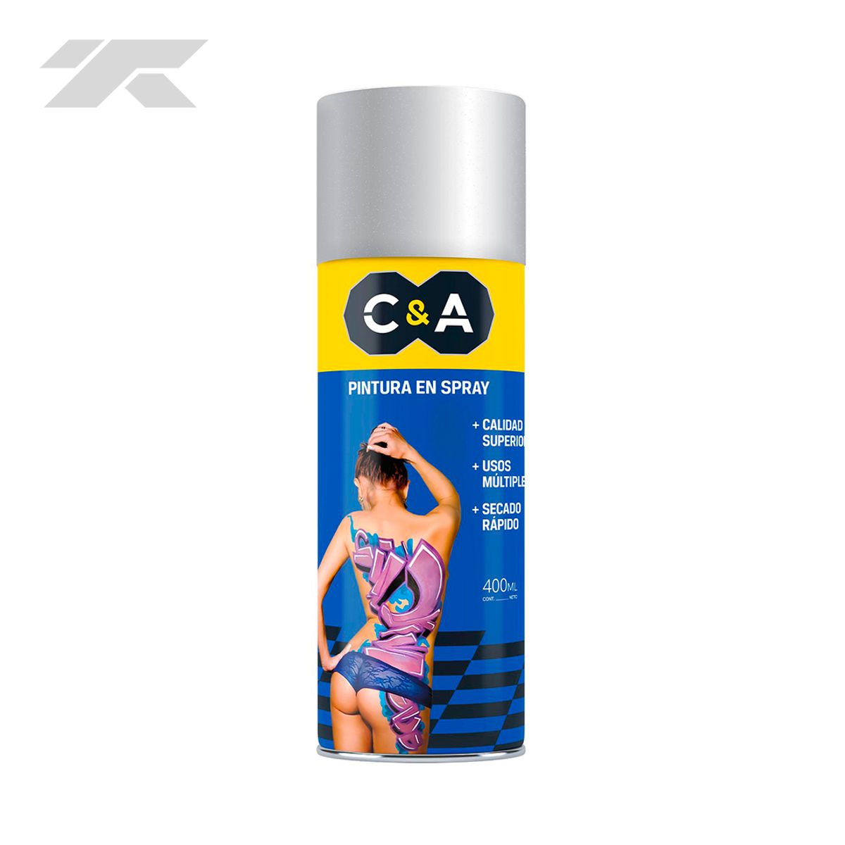 C&A - Pintura en Spray 400ml Silver