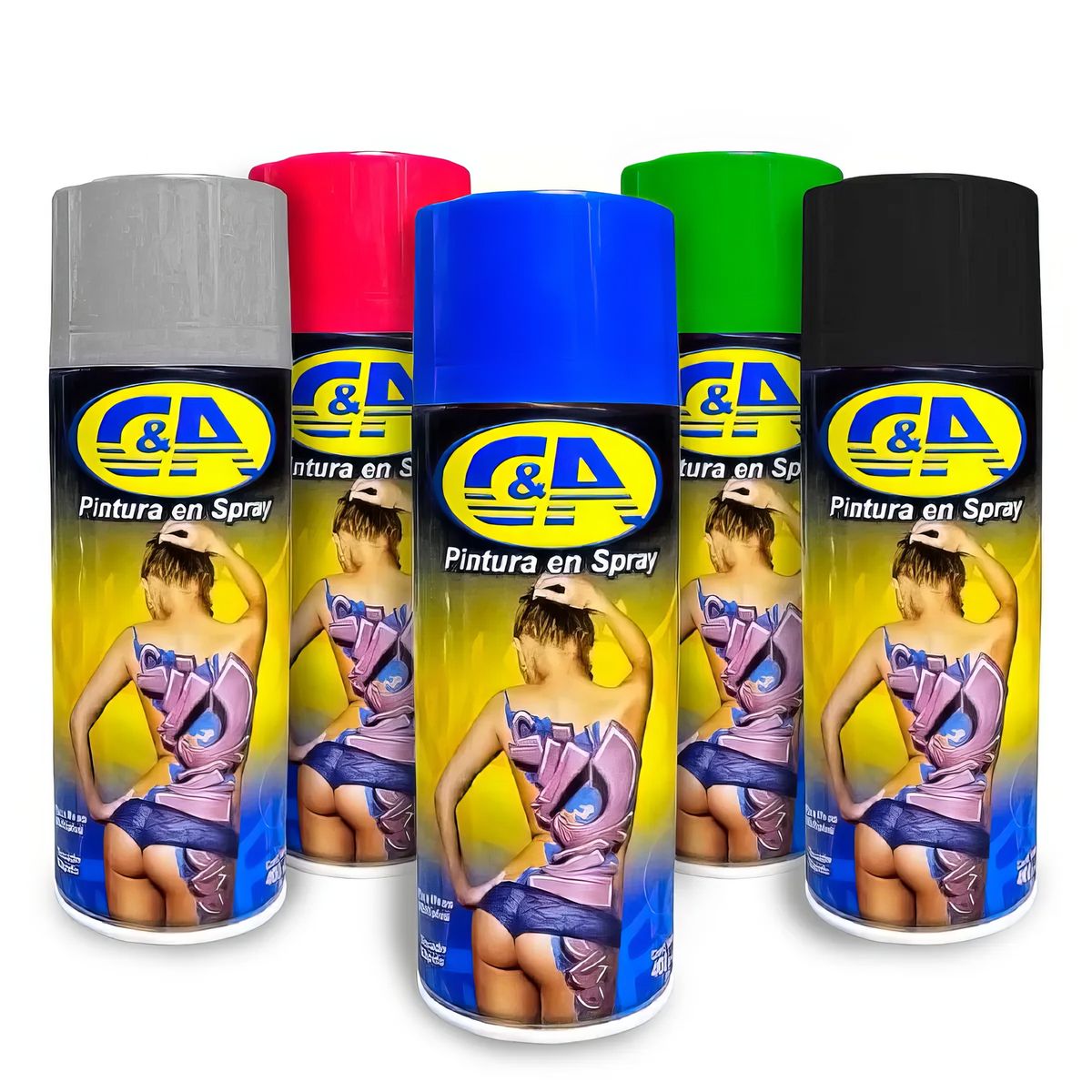 C&A - Pintura en Spray 400ml Blanco Mate