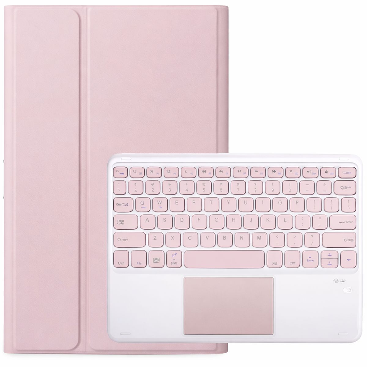 GENERICO - FUNDA CON TECLADO + TOUCHPAD IPAD 9TH GEN 10.2 ROSA