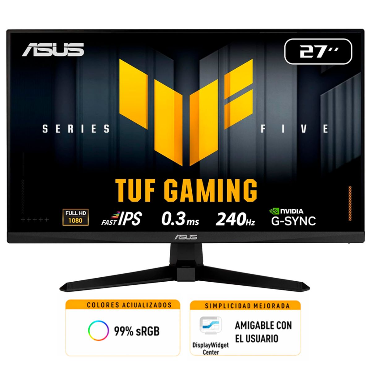 ASUS - Monitor Gamer ASUS TUF Gaming VG279QM5A  27” Full HD IPS 240Hz 03ms
