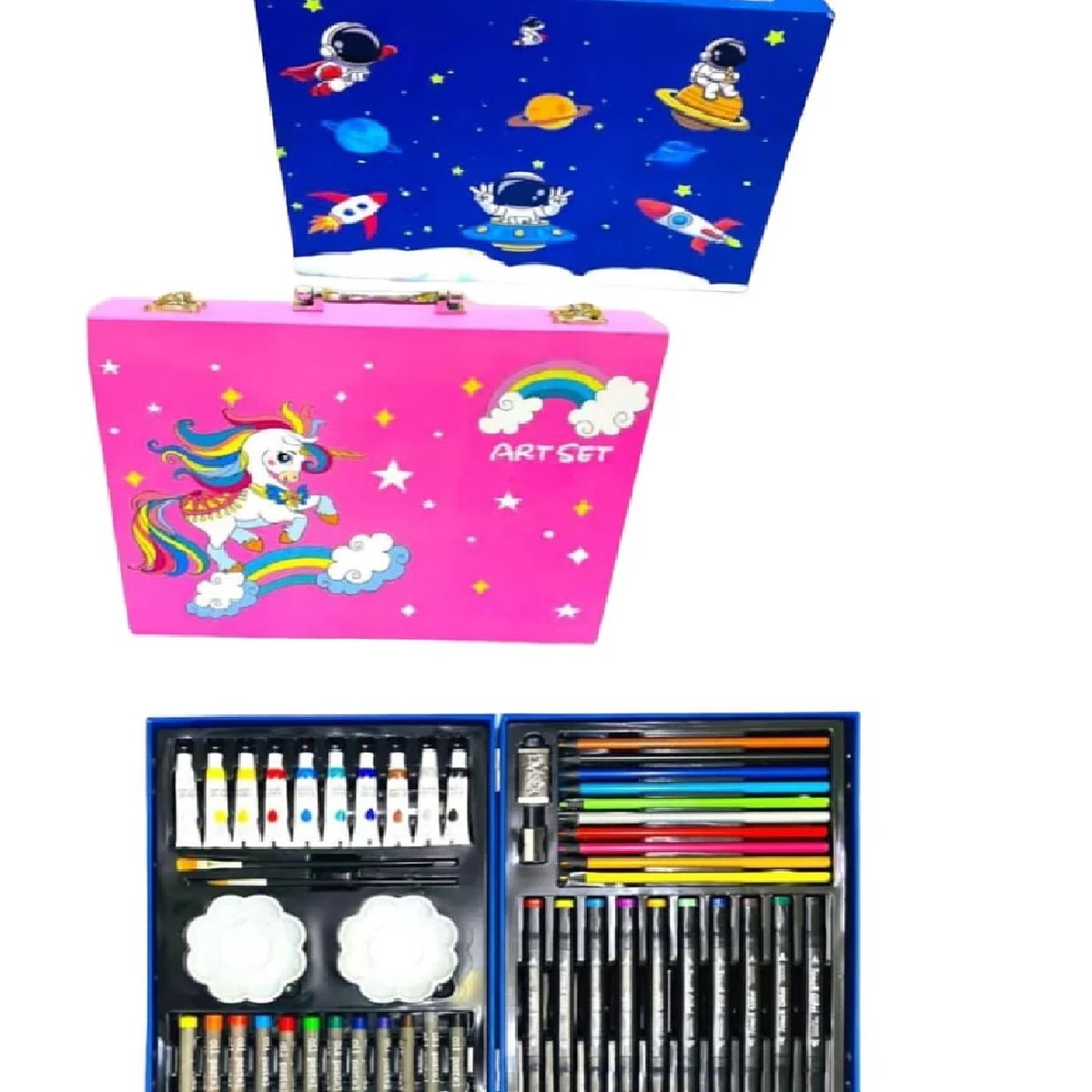GENERICO - Set De Arte Maleta Para Niños 50 Piezas Creatividad Dibujo