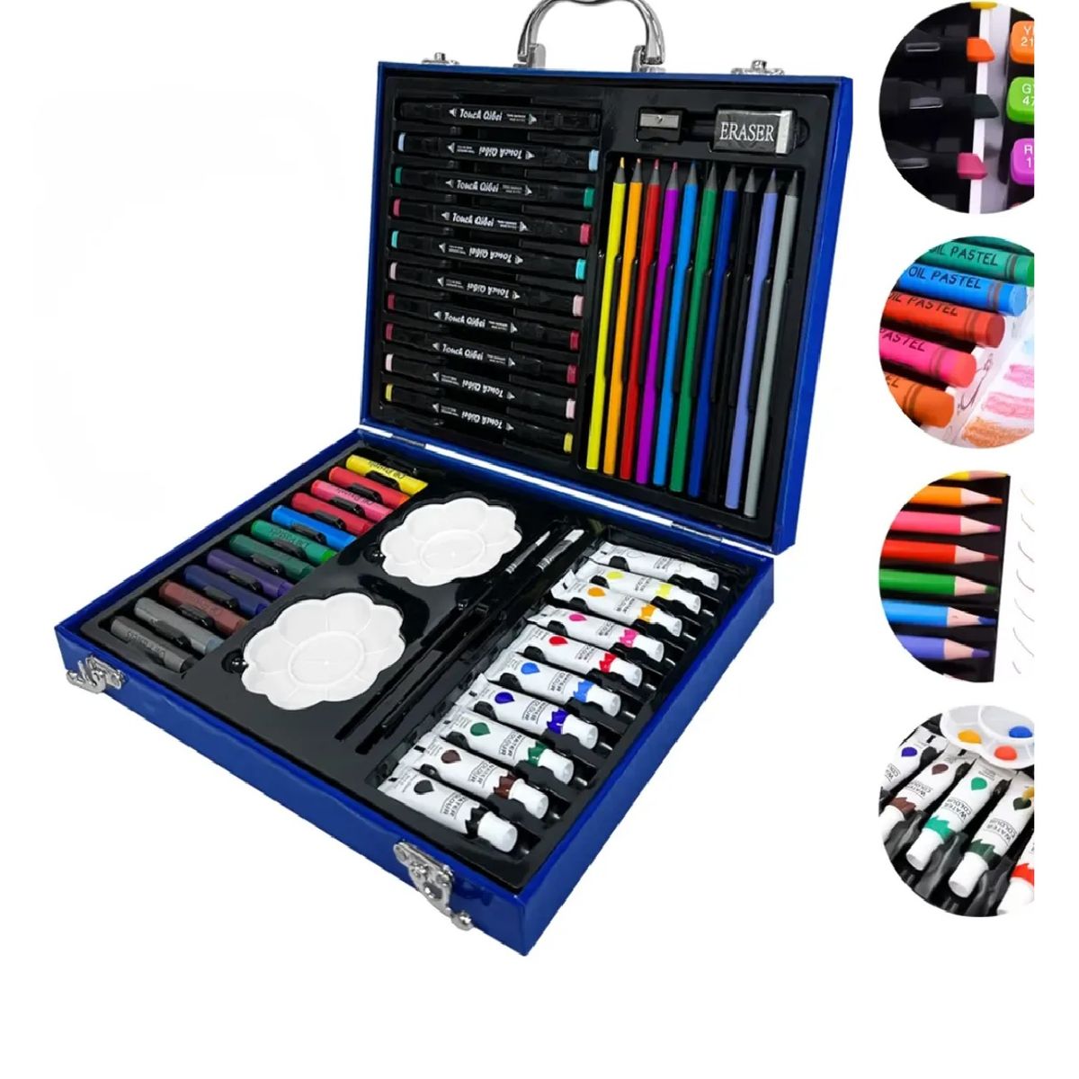 GENERICO - Set De Arte Maleta Para Niños 50 Piezas Creatividad Dibujo